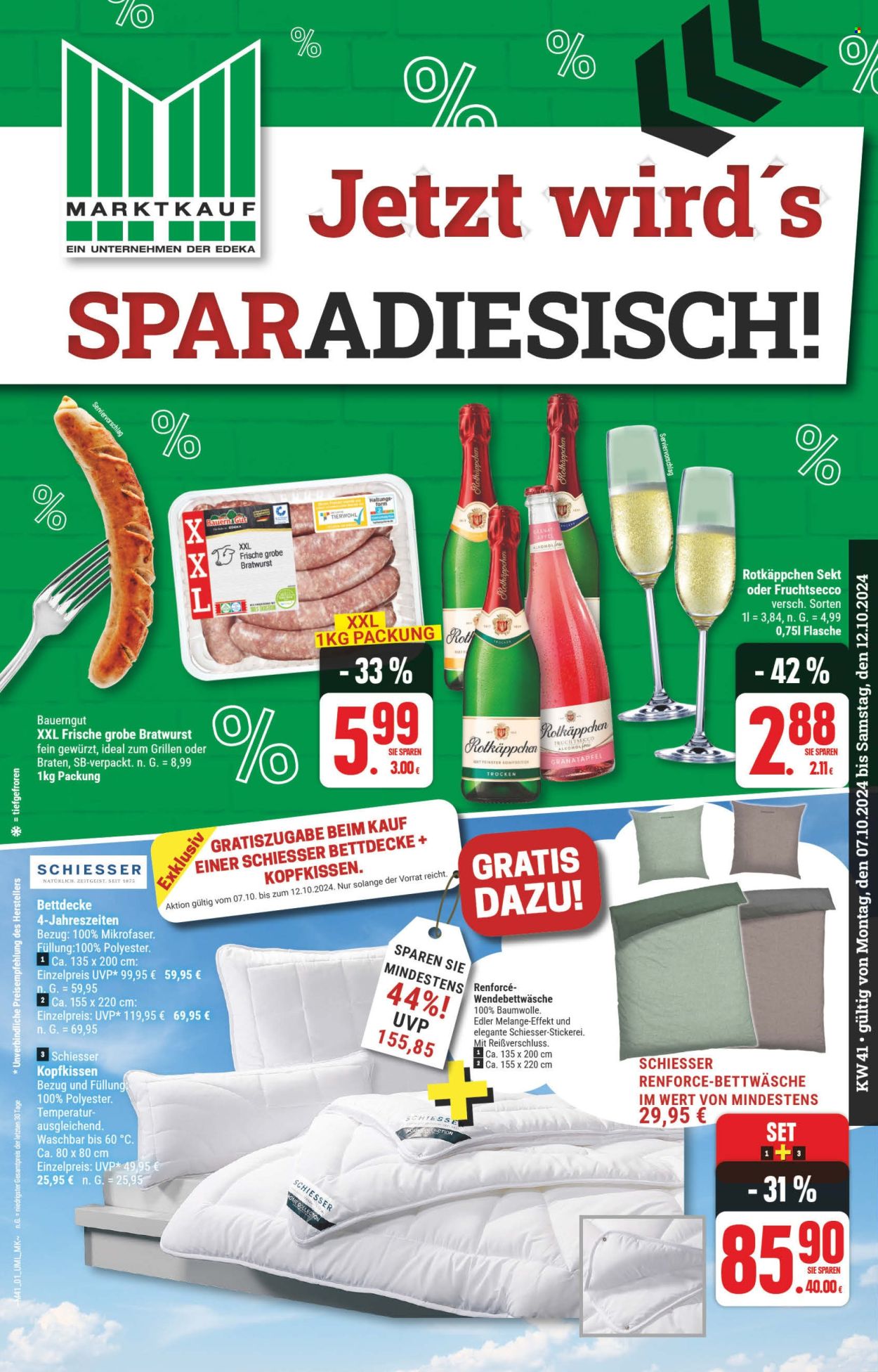 Marktkauf Prospekte  - 7.10.2024 - 12.10.2024. Seite 1