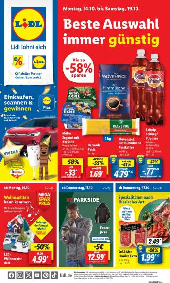 Prospekte Lidl - 14.10.2024 - 19.10.2024.
