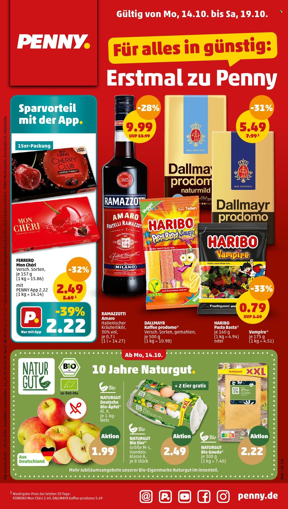 Penny Prospekte  - 14.10.2024 - 19.10.2024. Seite 1