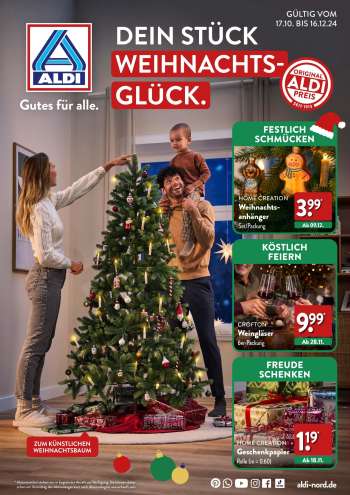 Prospekte ALDI Nord - 17.10.2024 - 16.12.2024.