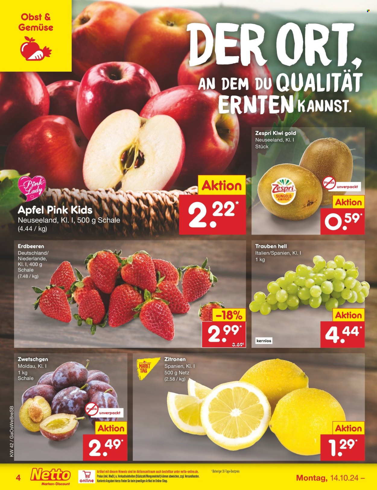 Netto Marken-Discount Prospekte  - 14.10.2024 - 19.10.2024. Seite 4