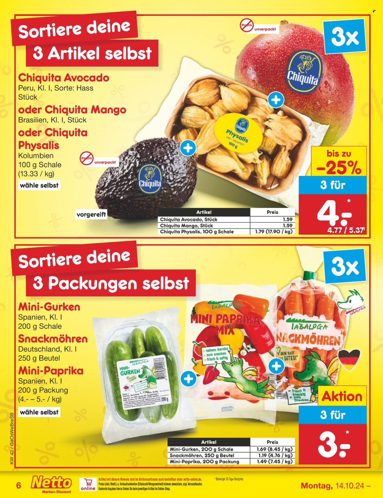 Netto Marken-Discount Prospekte  - 14.10.2024 - 19.10.2024. Seite 6
