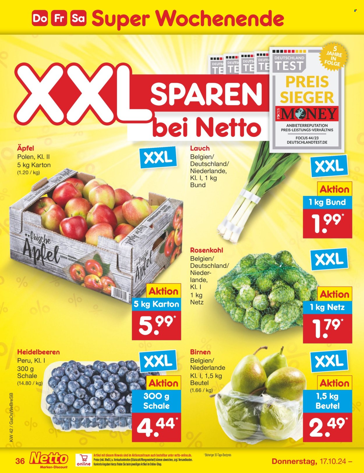 Netto Marken-Discount Prospekte  - 14.10.2024 - 19.10.2024. Seite 44