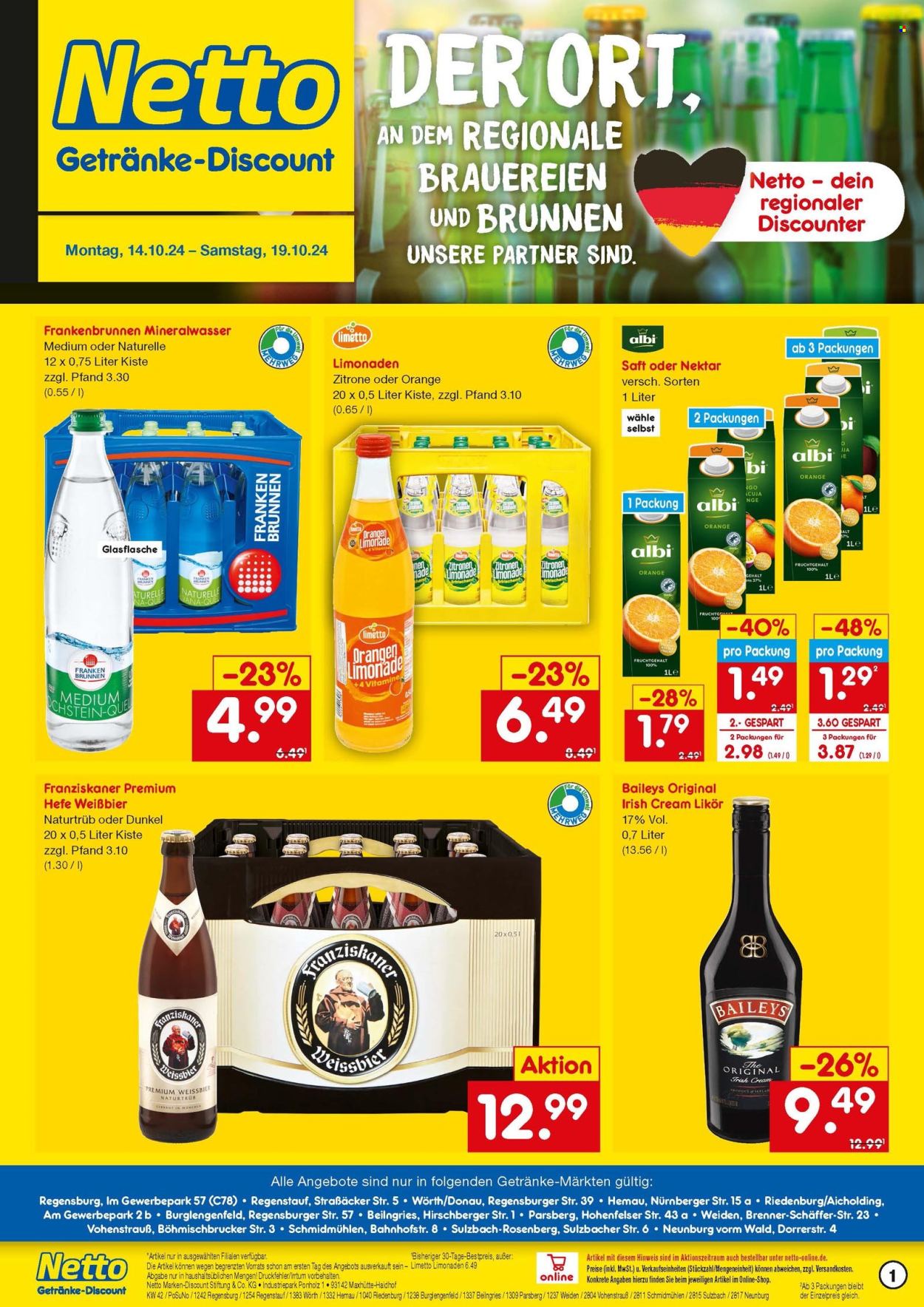 Netto Marken-Discount Prospekte  - 14.10.2024 - 19.10.2024. Seite 1