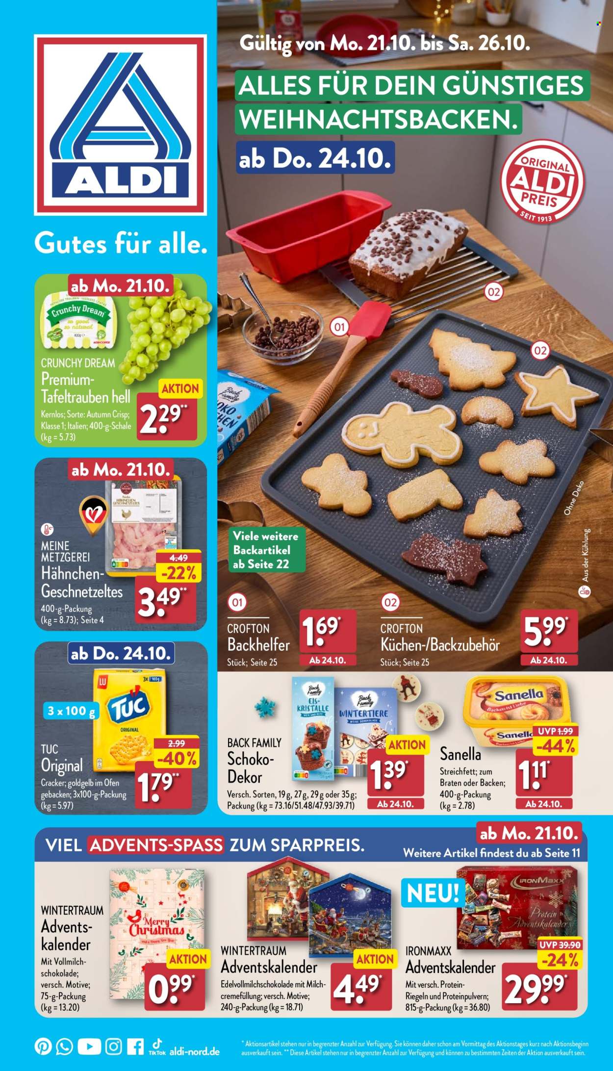 ALDI Nord Prospekte  - 21.10.2024 - 26.10.2024. Seite 1