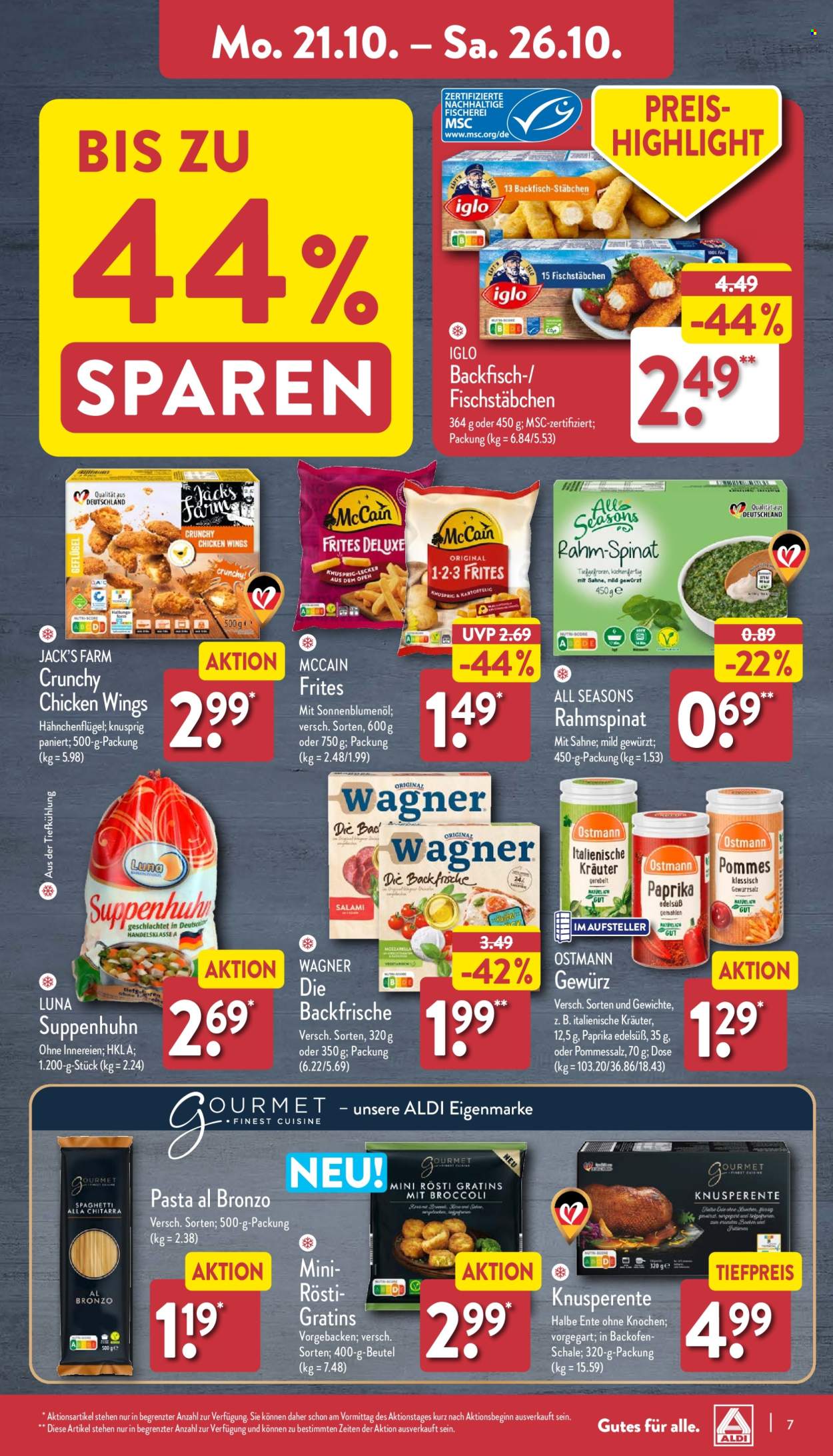 ALDI Nord Prospekte  - 21.10.2024 - 26.10.2024. Seite 7