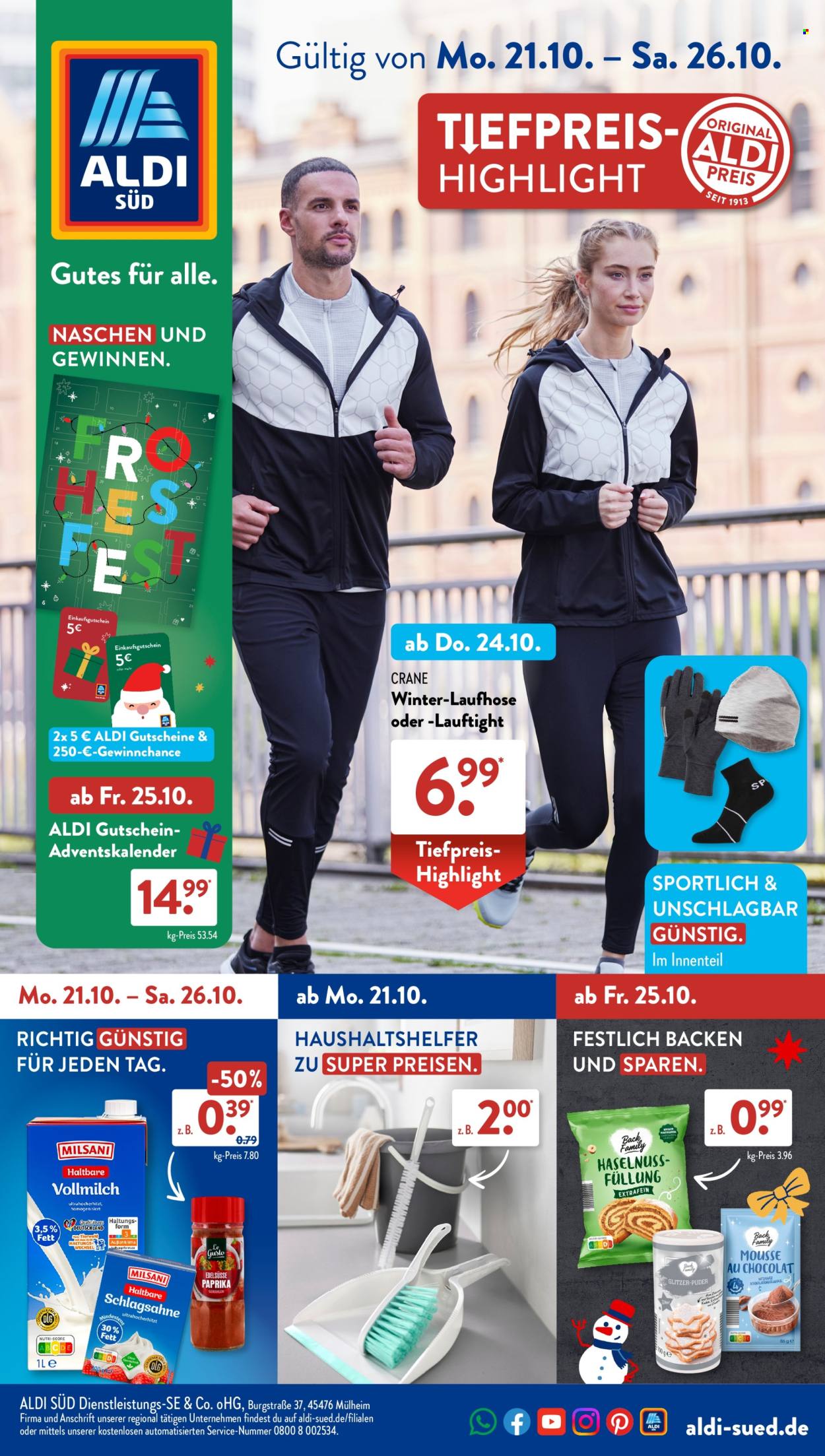 ALDI SÜD Prospekte  - 21.10.2024 - 26.10.2024. Seite 1
