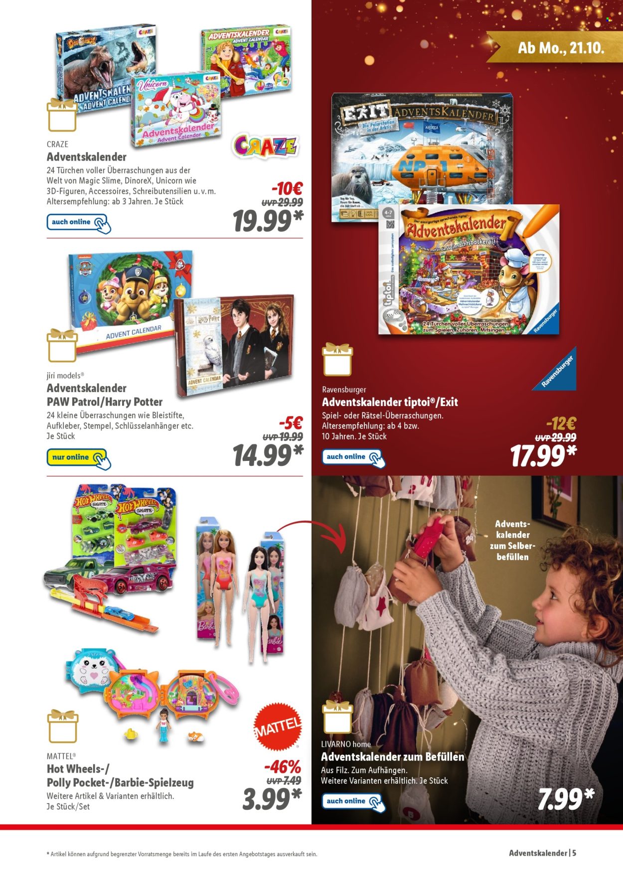 Lidl Prospekte  - 21.10.2024 - 31.12.2024. Seite 5