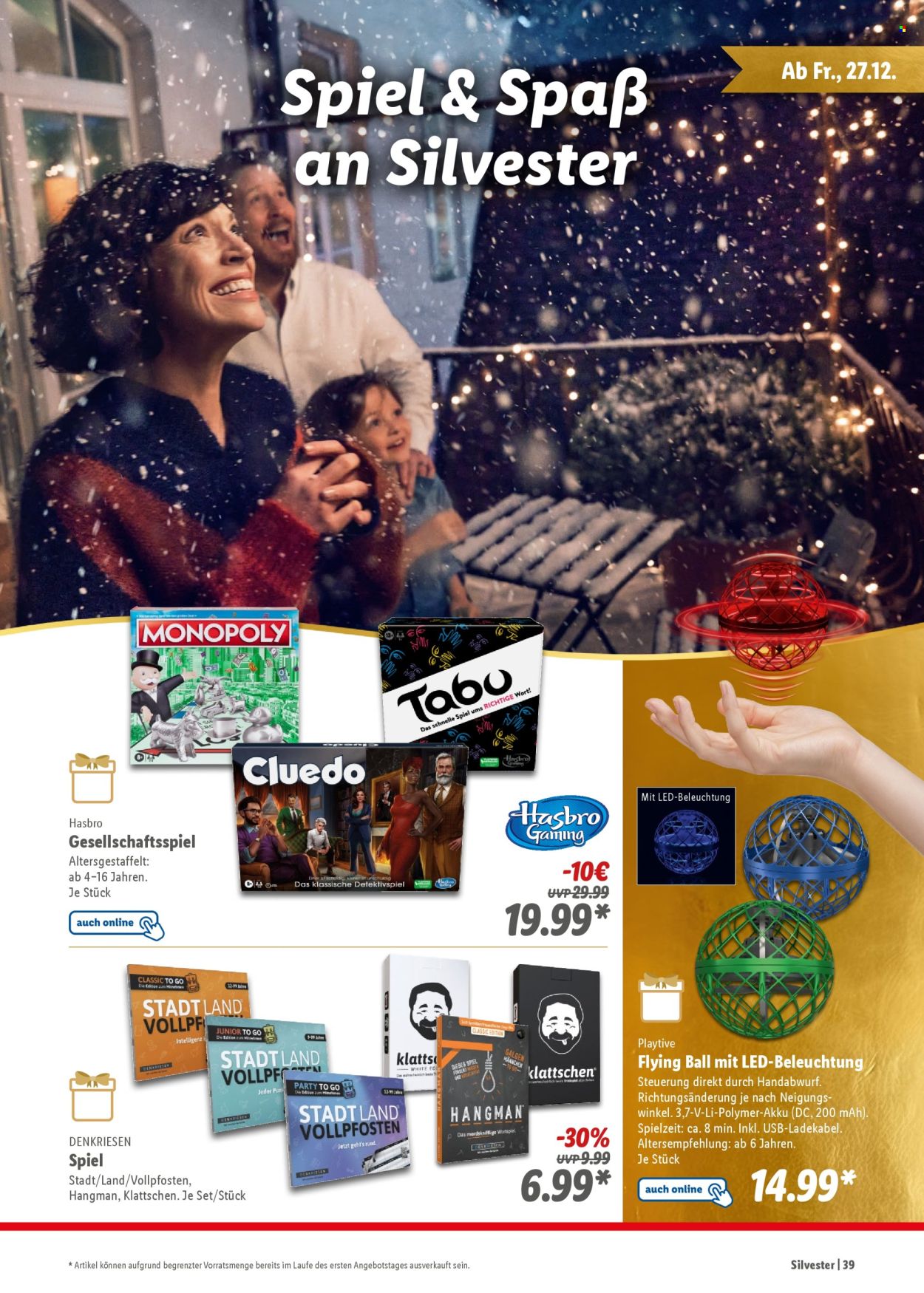 Lidl Prospekte  - 21.10.2024 - 31.12.2024. Seite 39