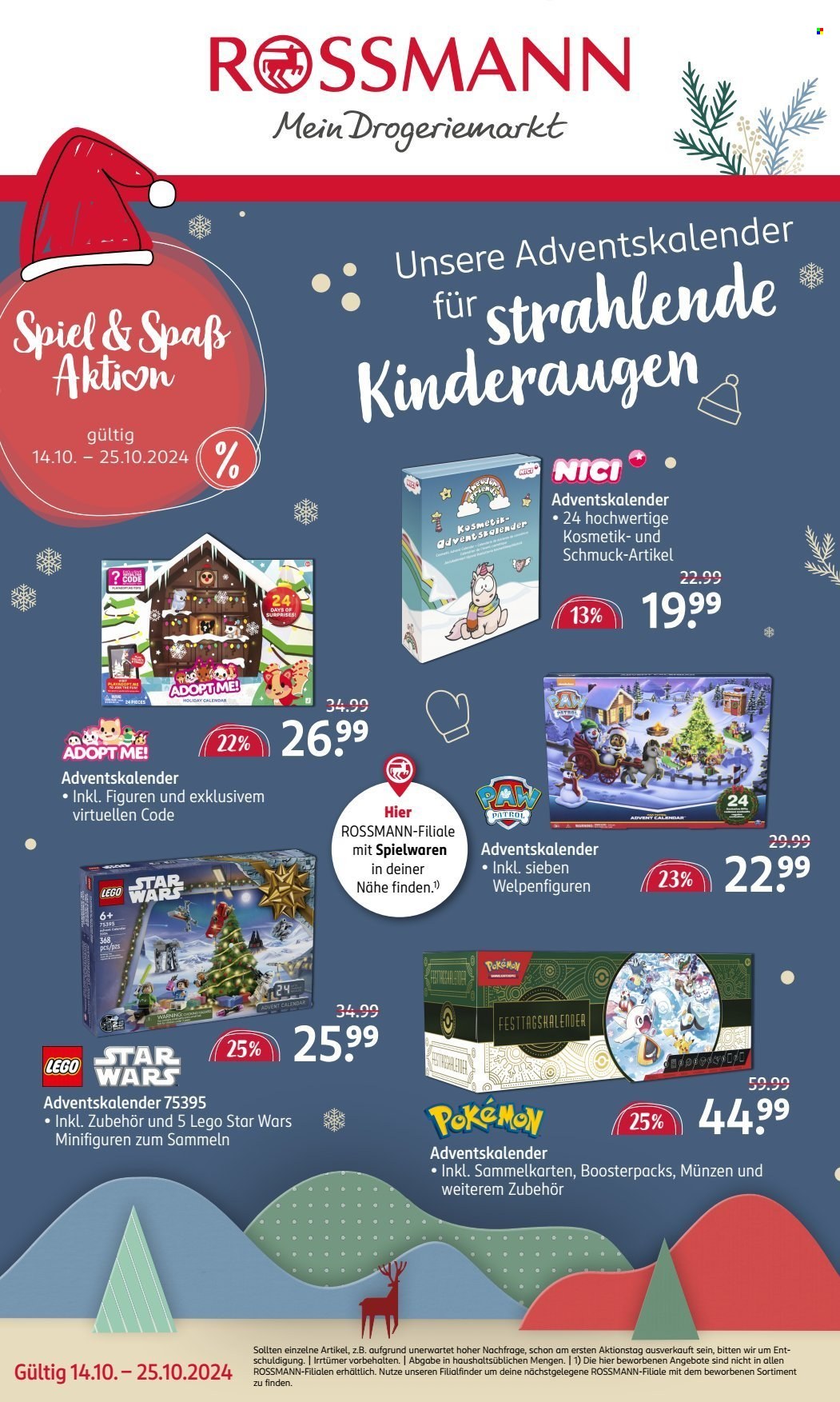Rossmann Prospekte  - 14.10.2024 - 25.10.2024. Seite 1