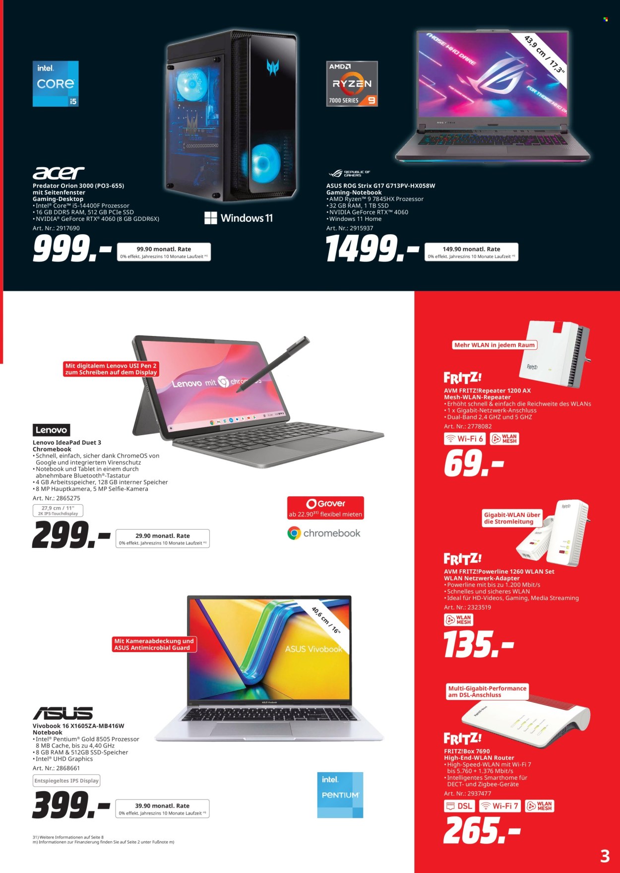 MediaMarkt Prospekte  - 14.10.2024 - 23.10.2024. Seite 3