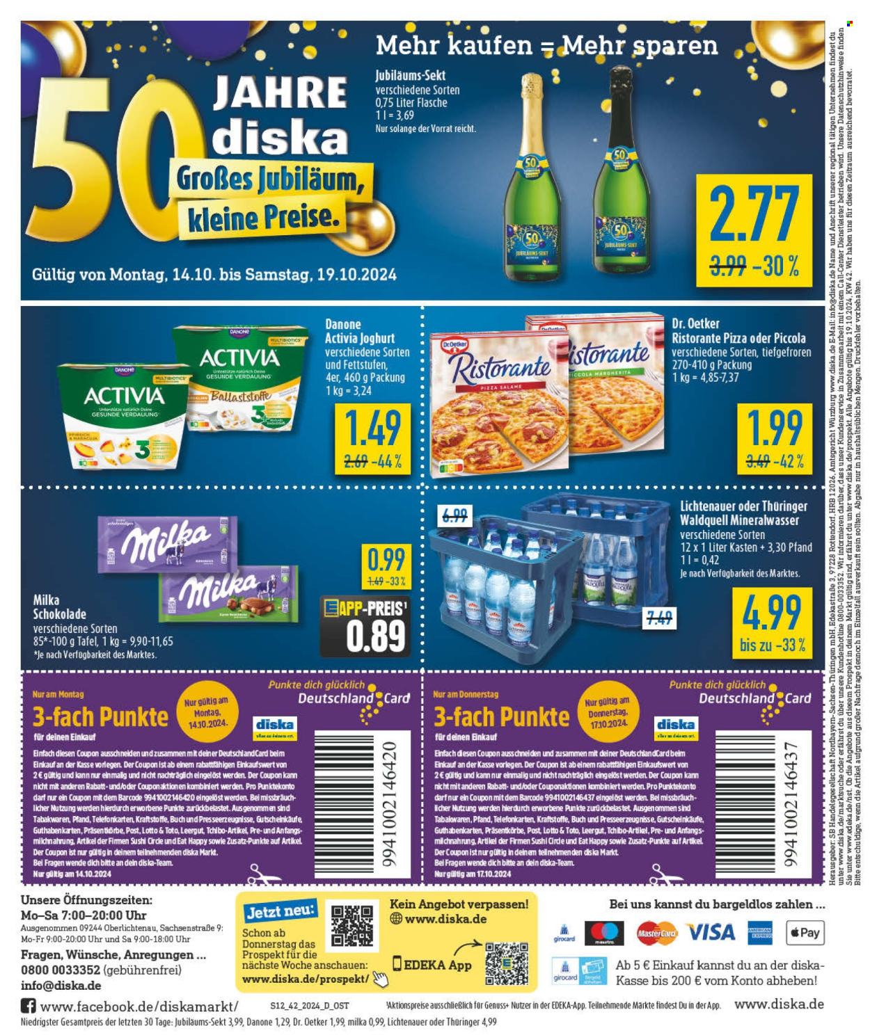 Diska Prospekte  - 14.10.2024 - 19.10.2024. Seite 12