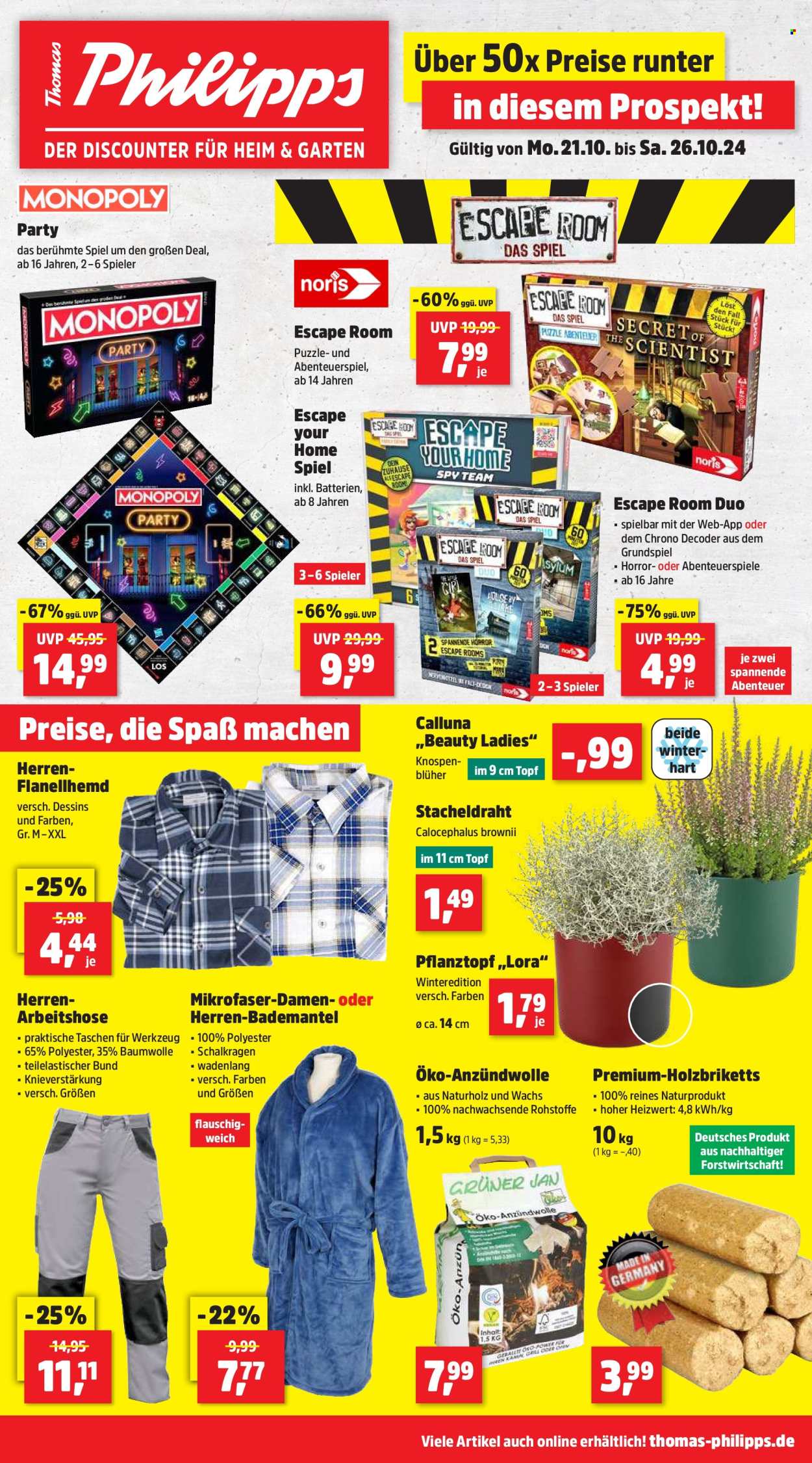 Thomas Philipps Prospekte  - 21.10.2024 - 26.10.2024. Seite 1