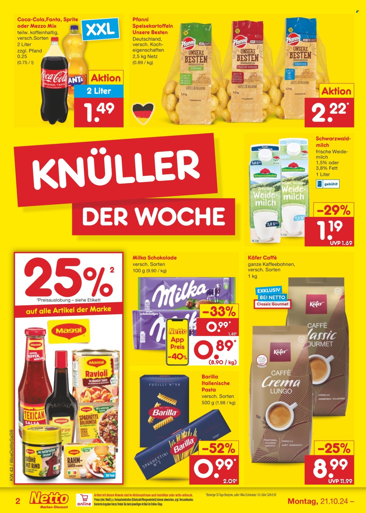 Netto Marken-Discount Prospekte  - 21.10.2024 - 26.10.2024. Seite 2