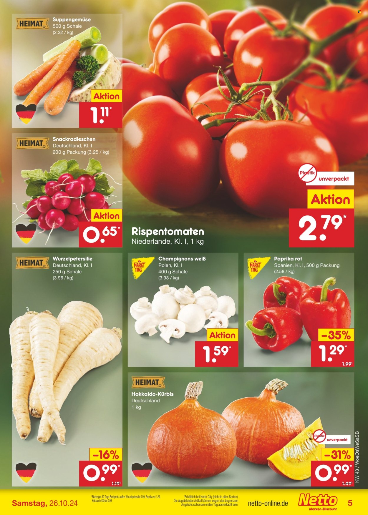 Netto Marken-Discount Prospekte  - 21.10.2024 - 26.10.2024. Seite 5