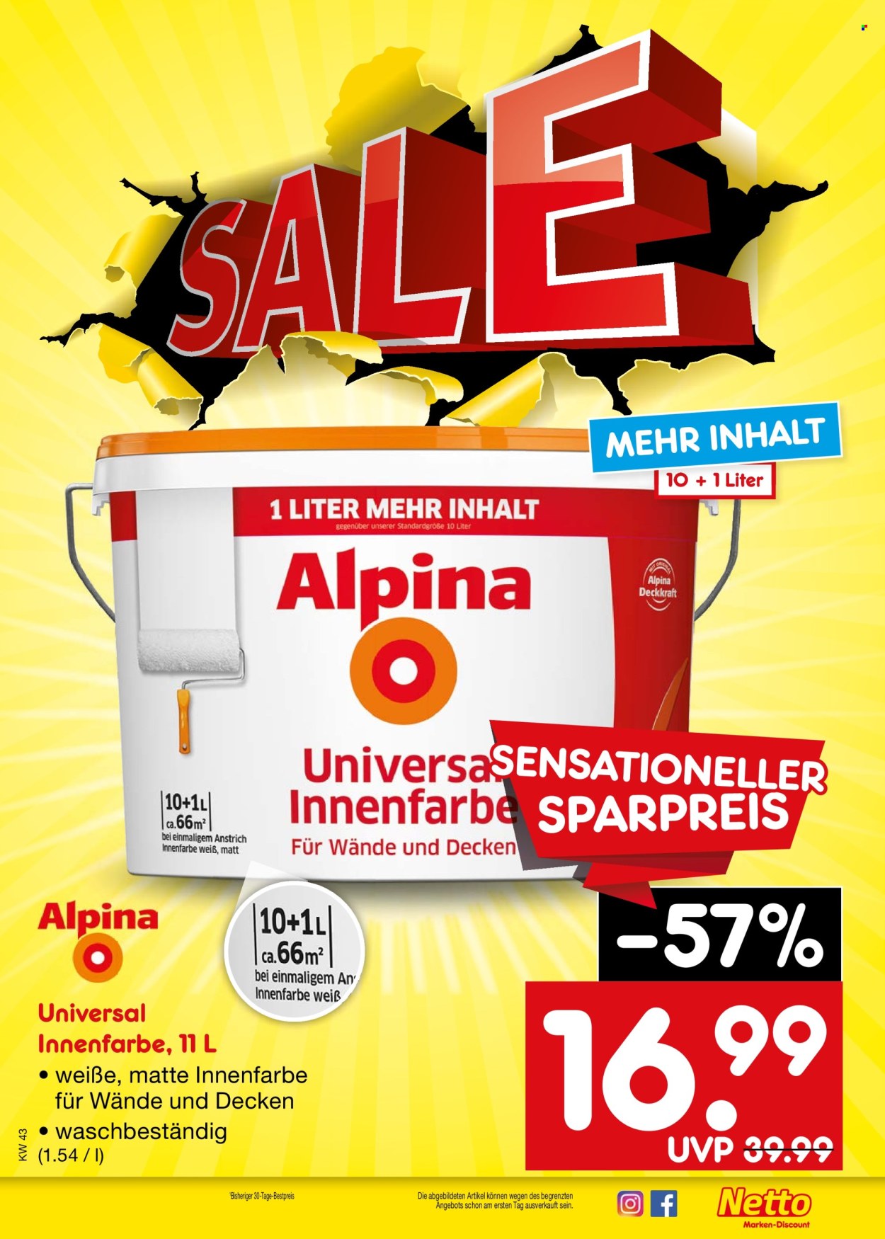 Netto Marken-Discount Prospekte  - 21.10.2024 - 26.10.2024. Seite 33