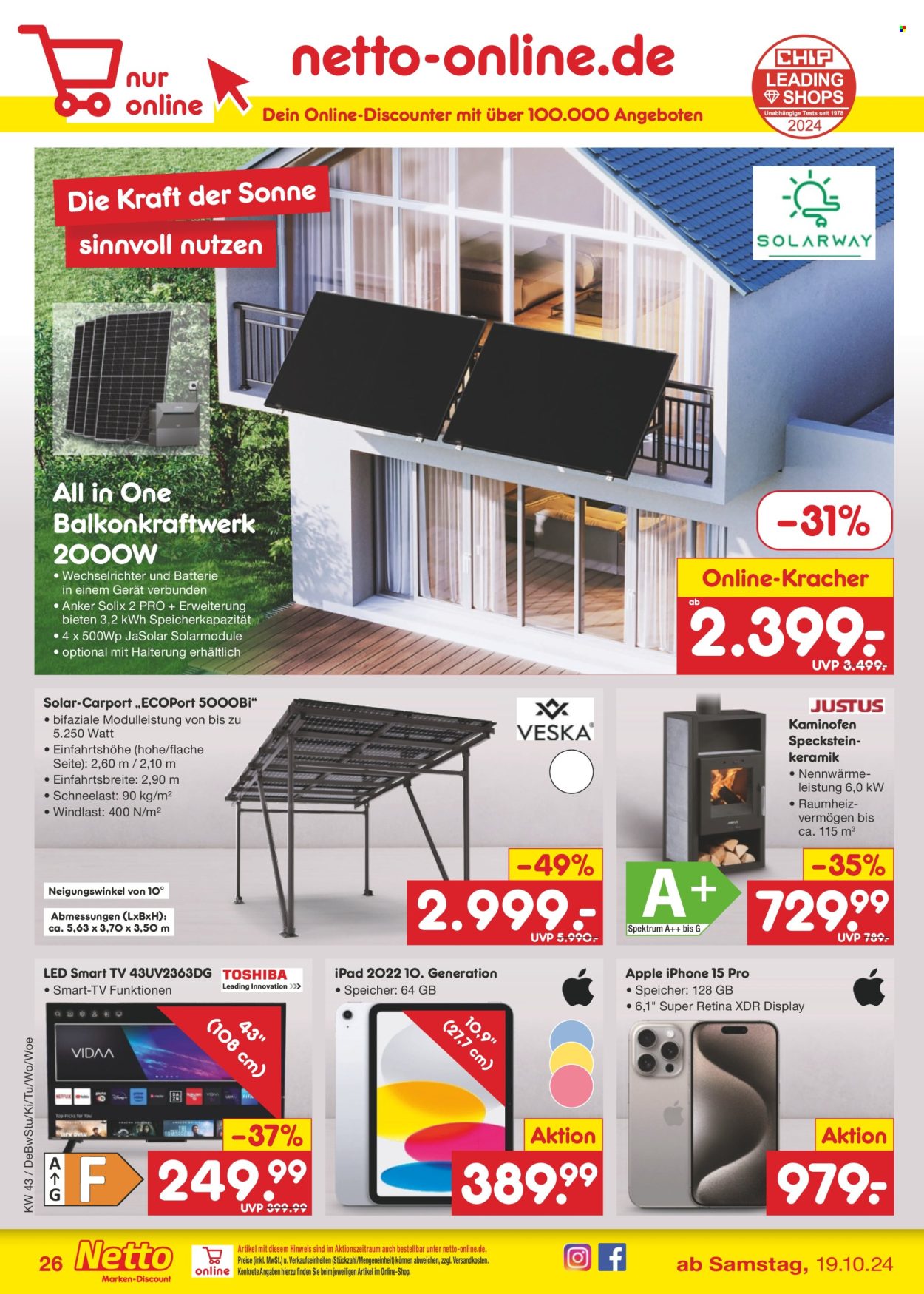 Netto Marken-Discount Prospekte  - 21.10.2024 - 26.10.2024. Seite 34