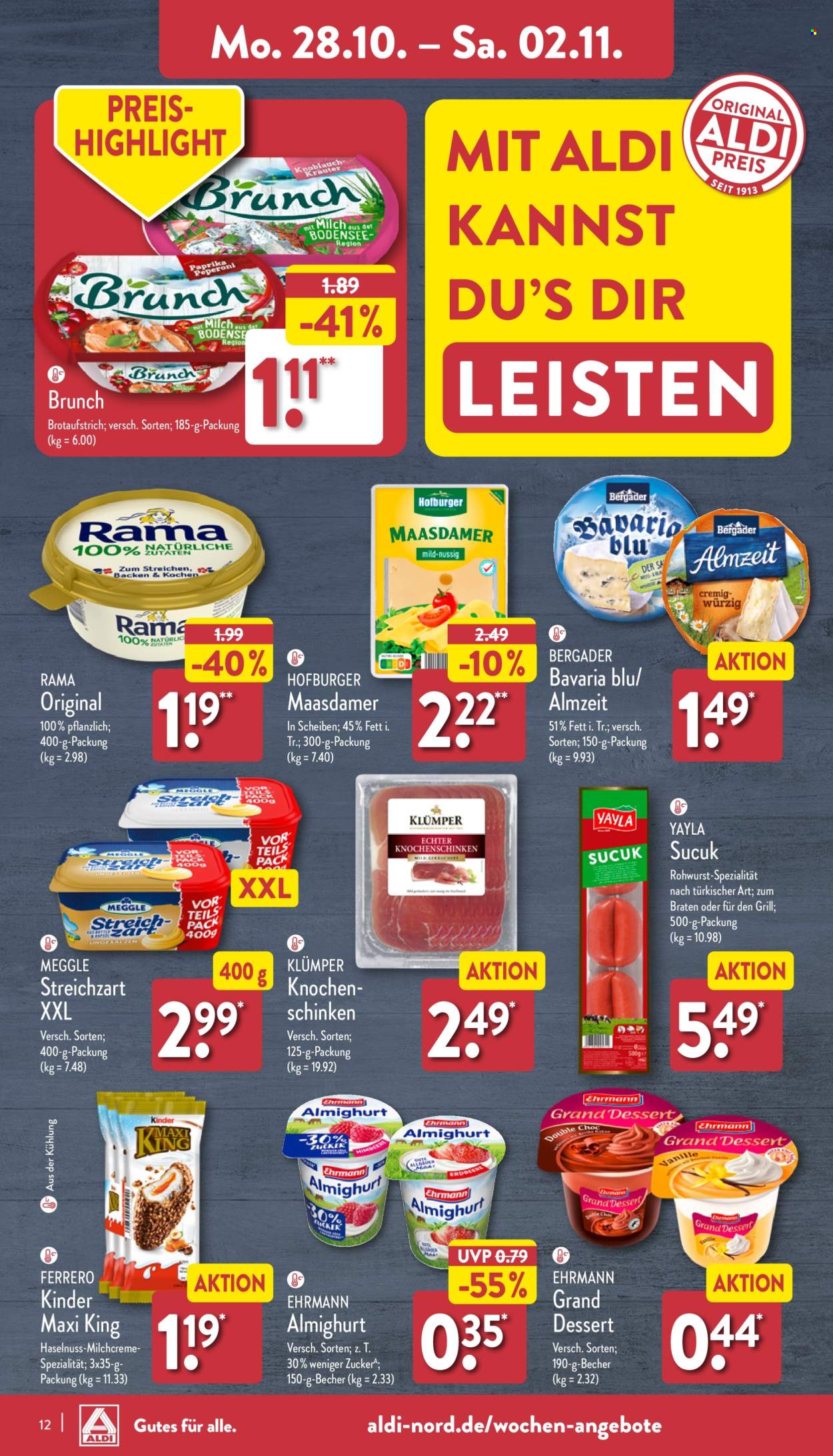 ALDI Nord Prospekte  - 28.10.2024 - 2.11.2024. Seite 12