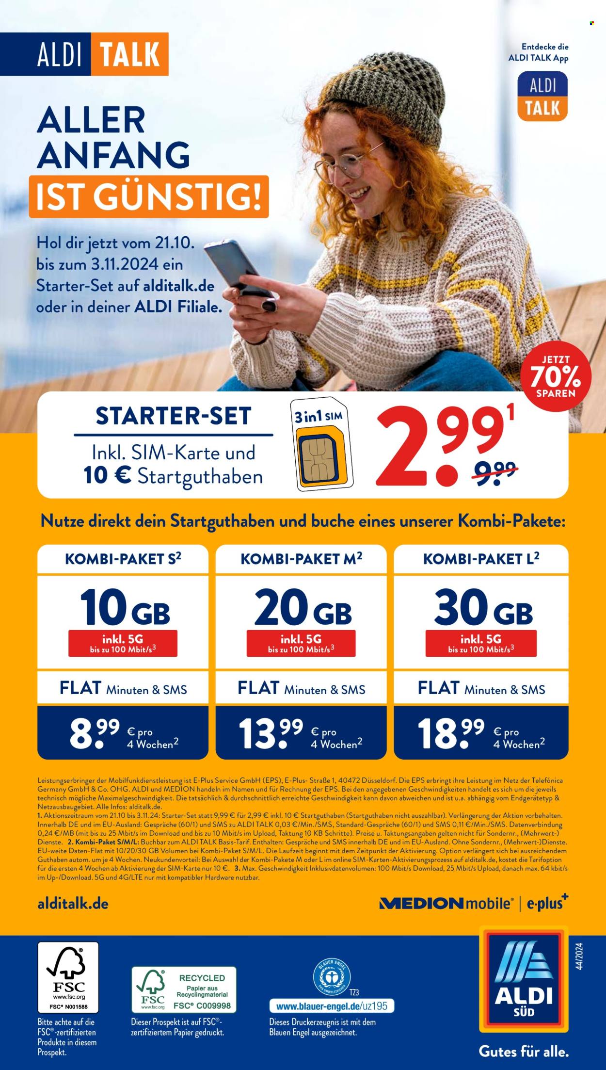 ALDI SÜD Prospekte  - 28.10.2024 - 2.11.2024. Seite 52