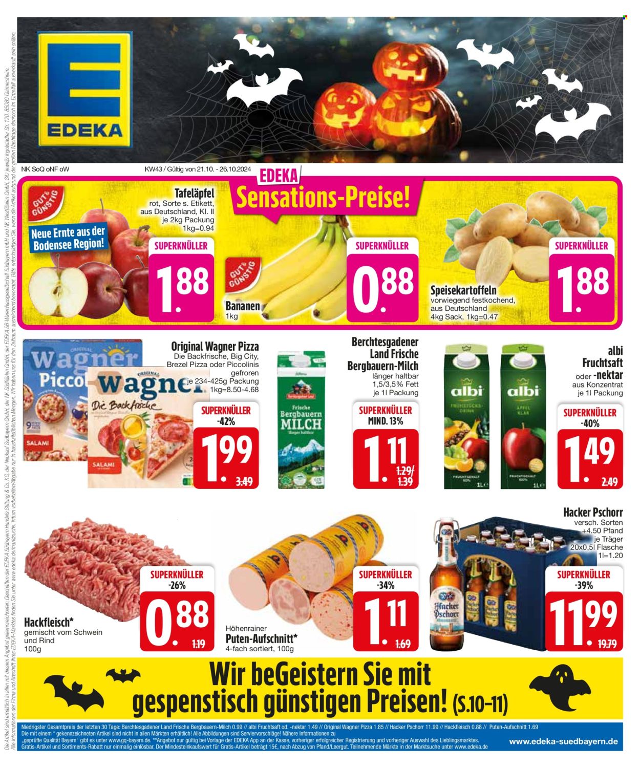 Edeka Prospekte  - 21.10.2024 - 26.10.2024. Seite 1