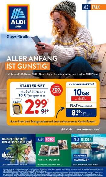 Prospekte ALDI SÜD - 21.10.2024 - 3.11.2024.