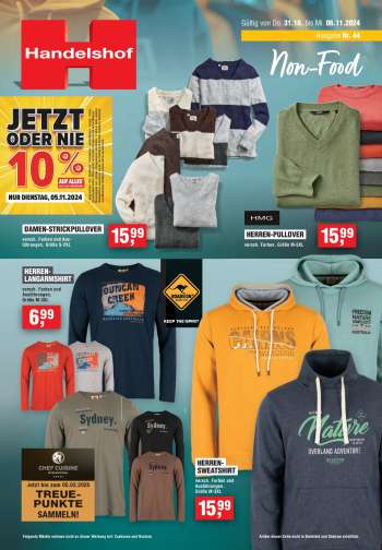 Prospekte Handelshof - 31.10.2024 - 6.11.2024.