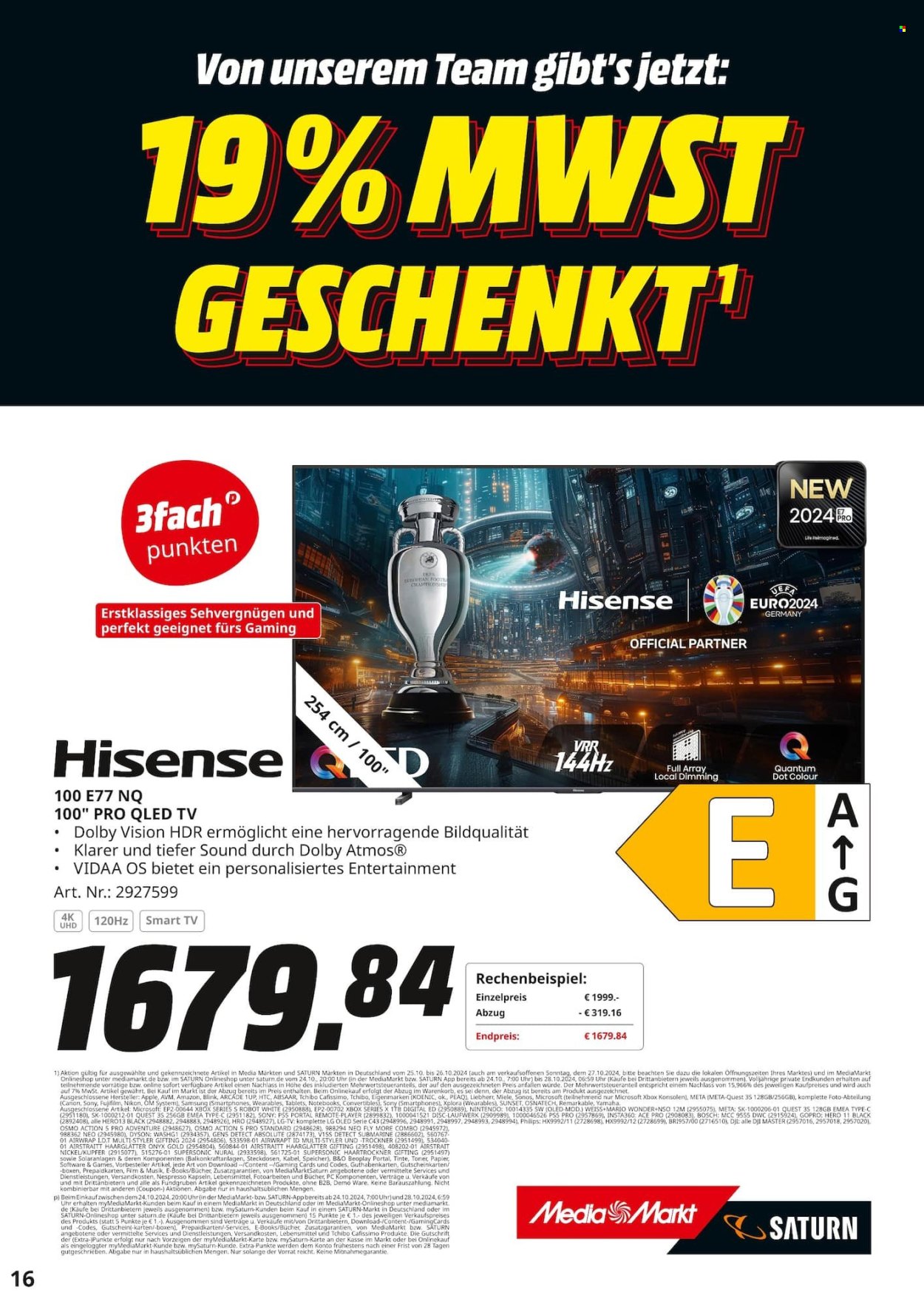 MediaMarkt Prospekte  - 25.10.2024 - 28.10.2024. Seite 16