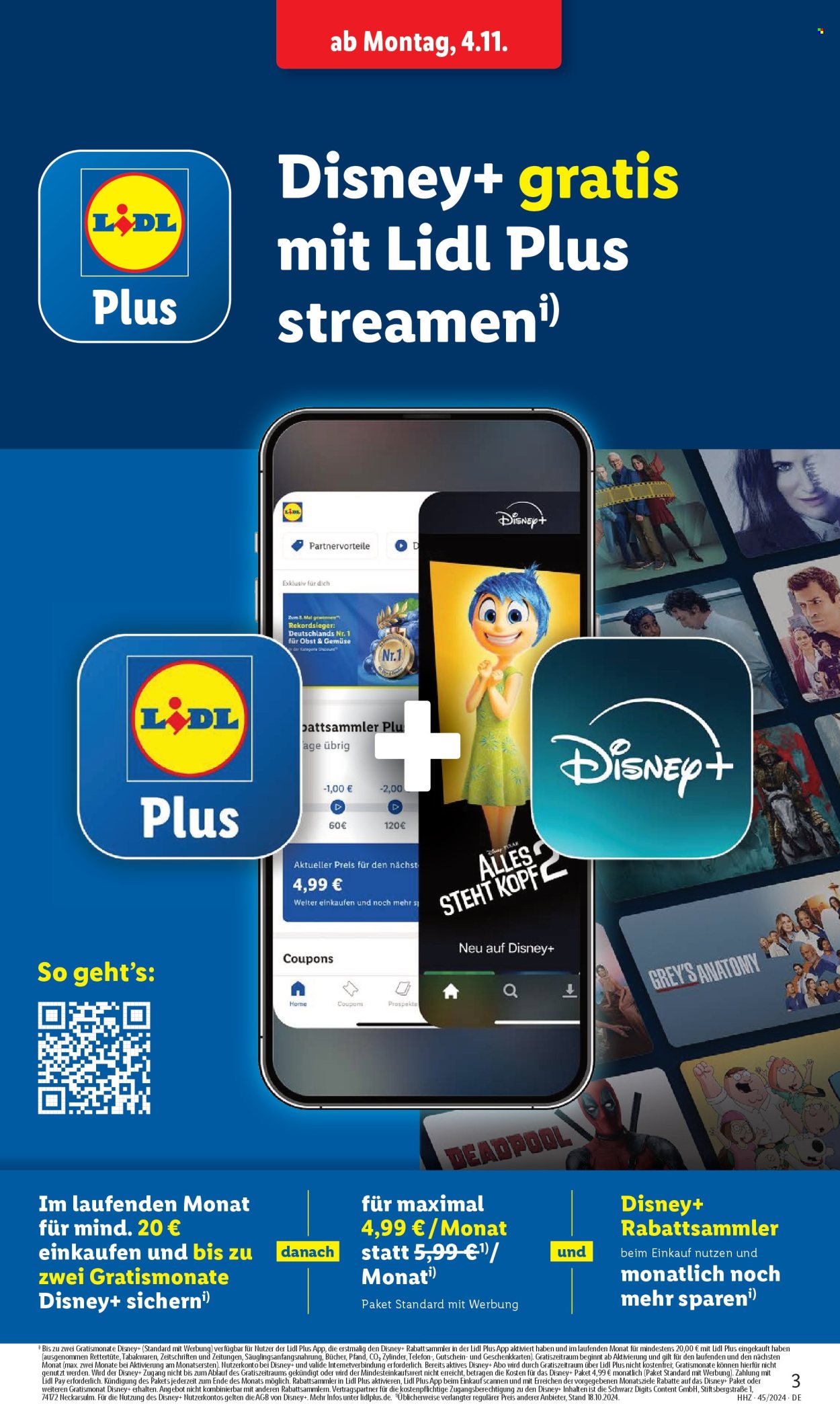 Lidl Prospekte  - 4.11.2024 - 9.11.2024. Seite 3