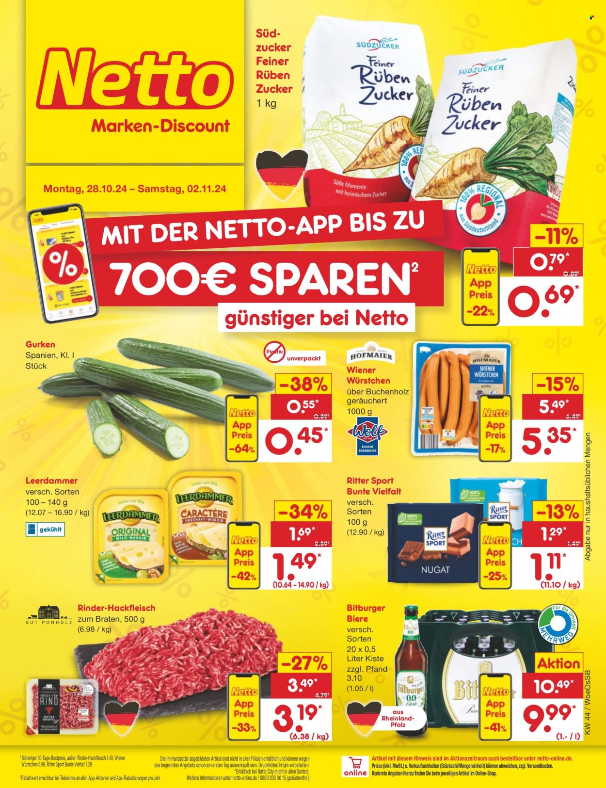Netto Marken-Discount Prospekte  - 28.10.2024 - 2.11.2024. Seite 1