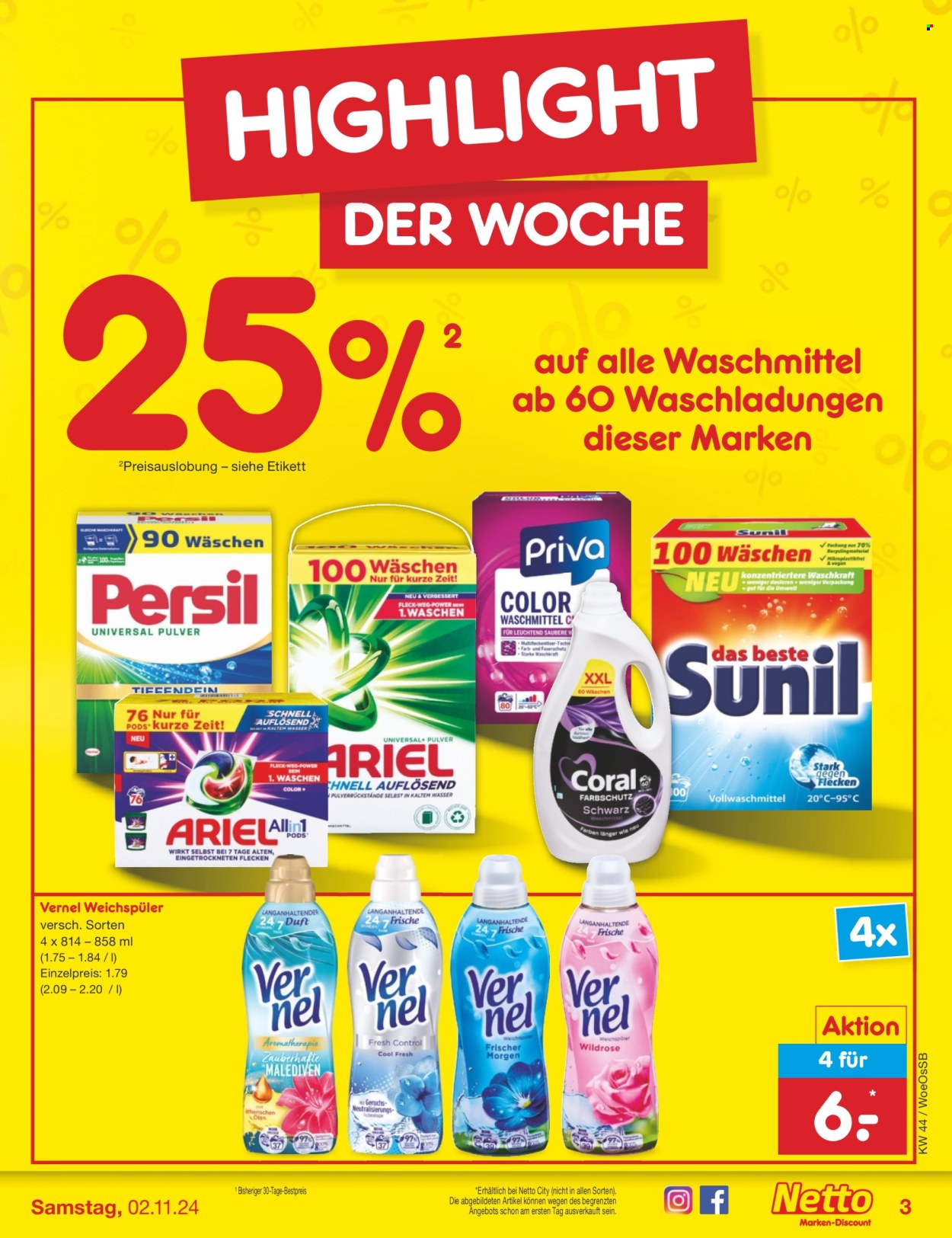 Netto Marken-Discount Prospekte  - 28.10.2024 - 2.11.2024. Seite 3