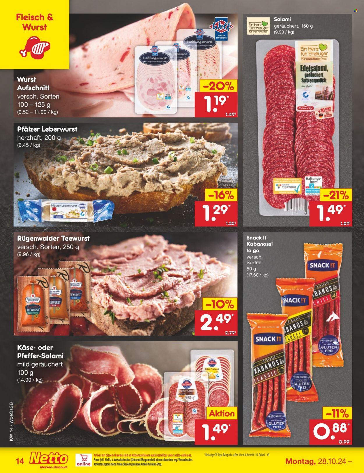 Netto Marken-Discount Prospekte  - 28.10.2024 - 2.11.2024. Seite 16