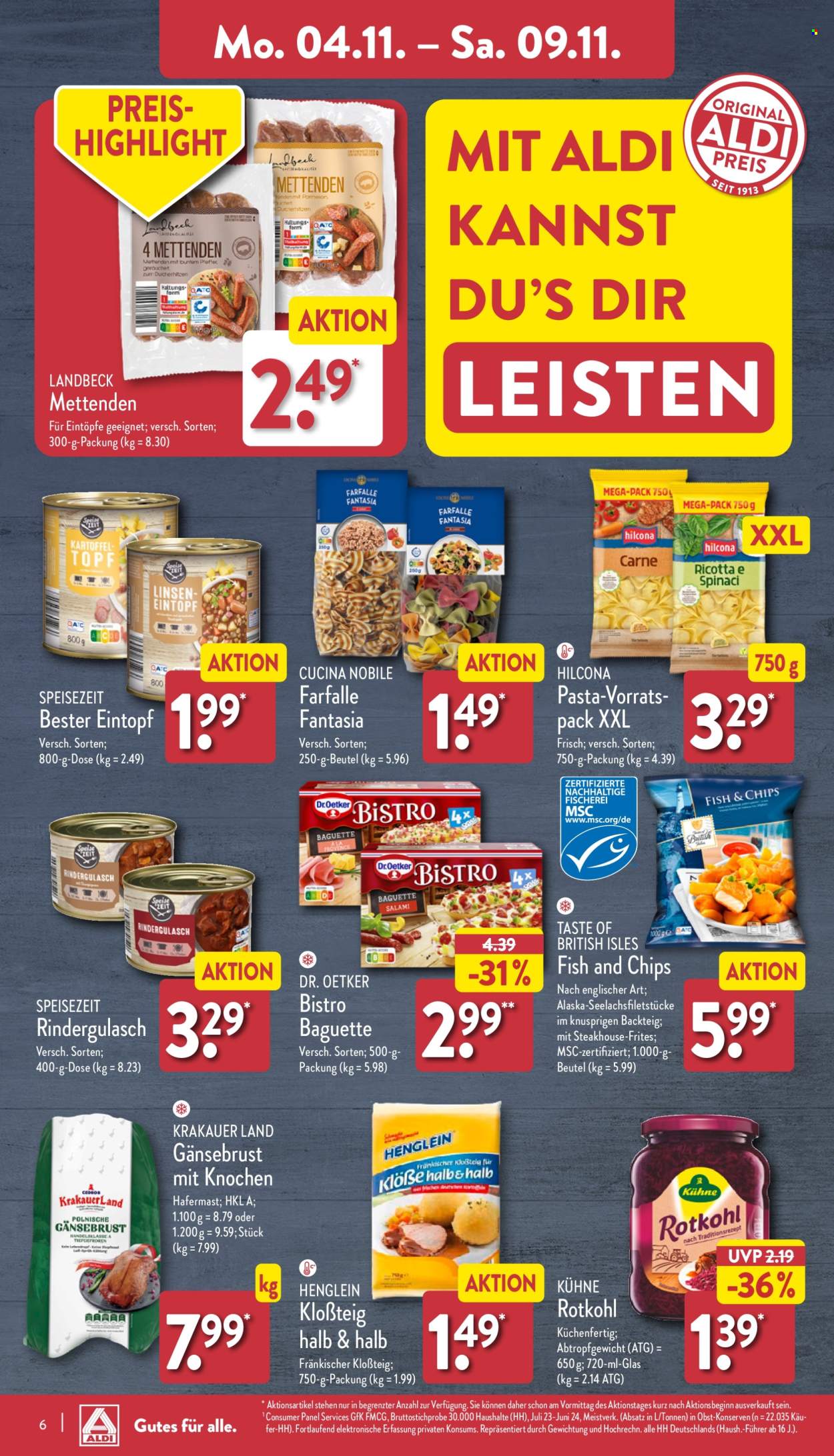 ALDI Nord Prospekte  - 4.11.2024 - 9.11.2024. Seite 6