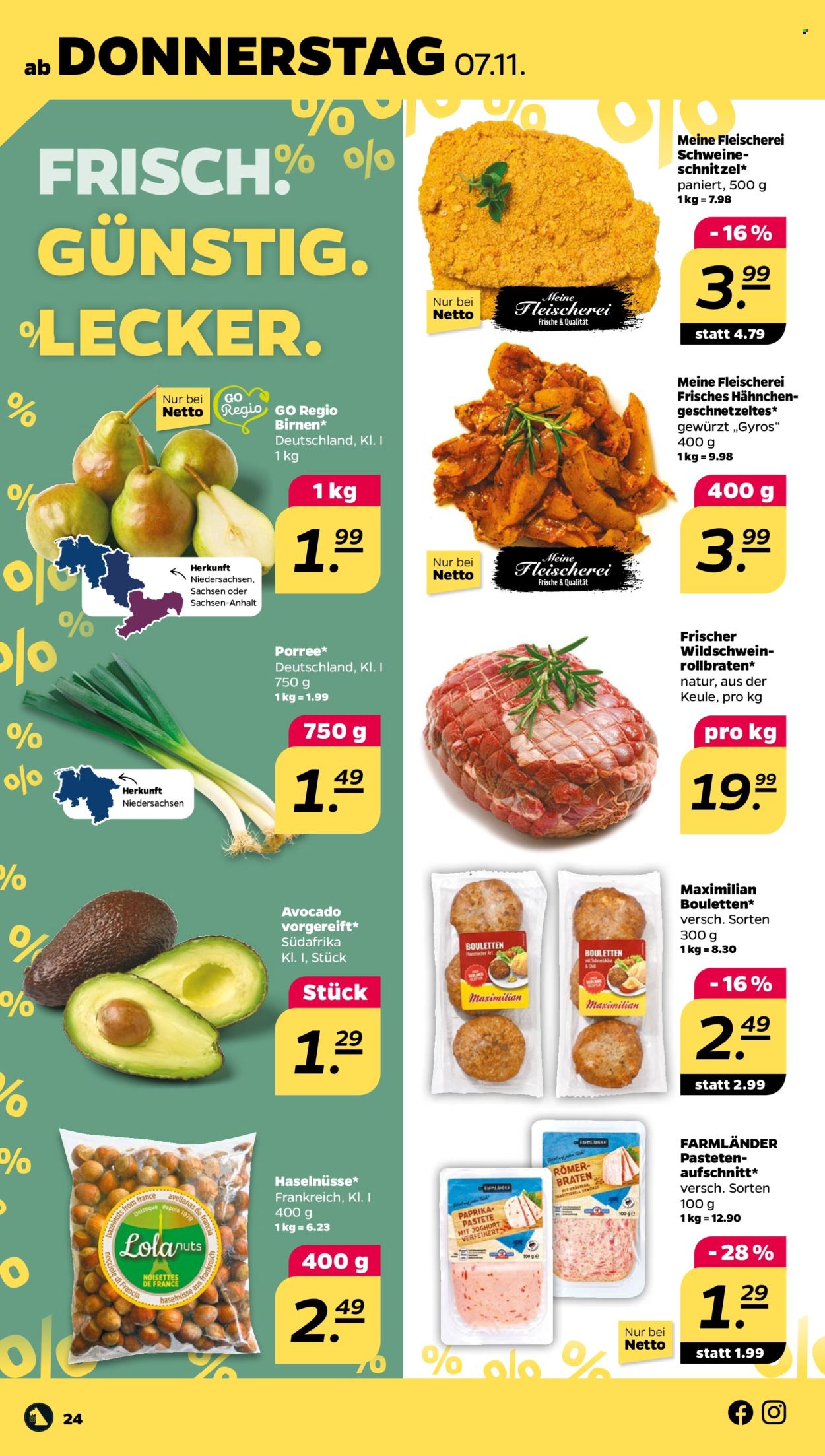 Netto Prospekte  - 4.11.2024 - 9.11.2024. Seite 24