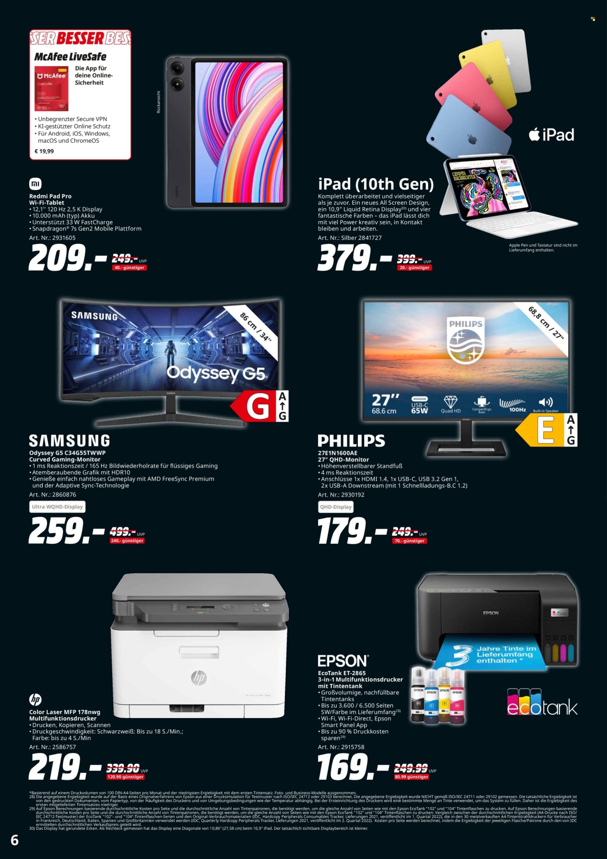 MediaMarkt Prospekte  - 28.10.2024 - 8.11.2024. Seite 6