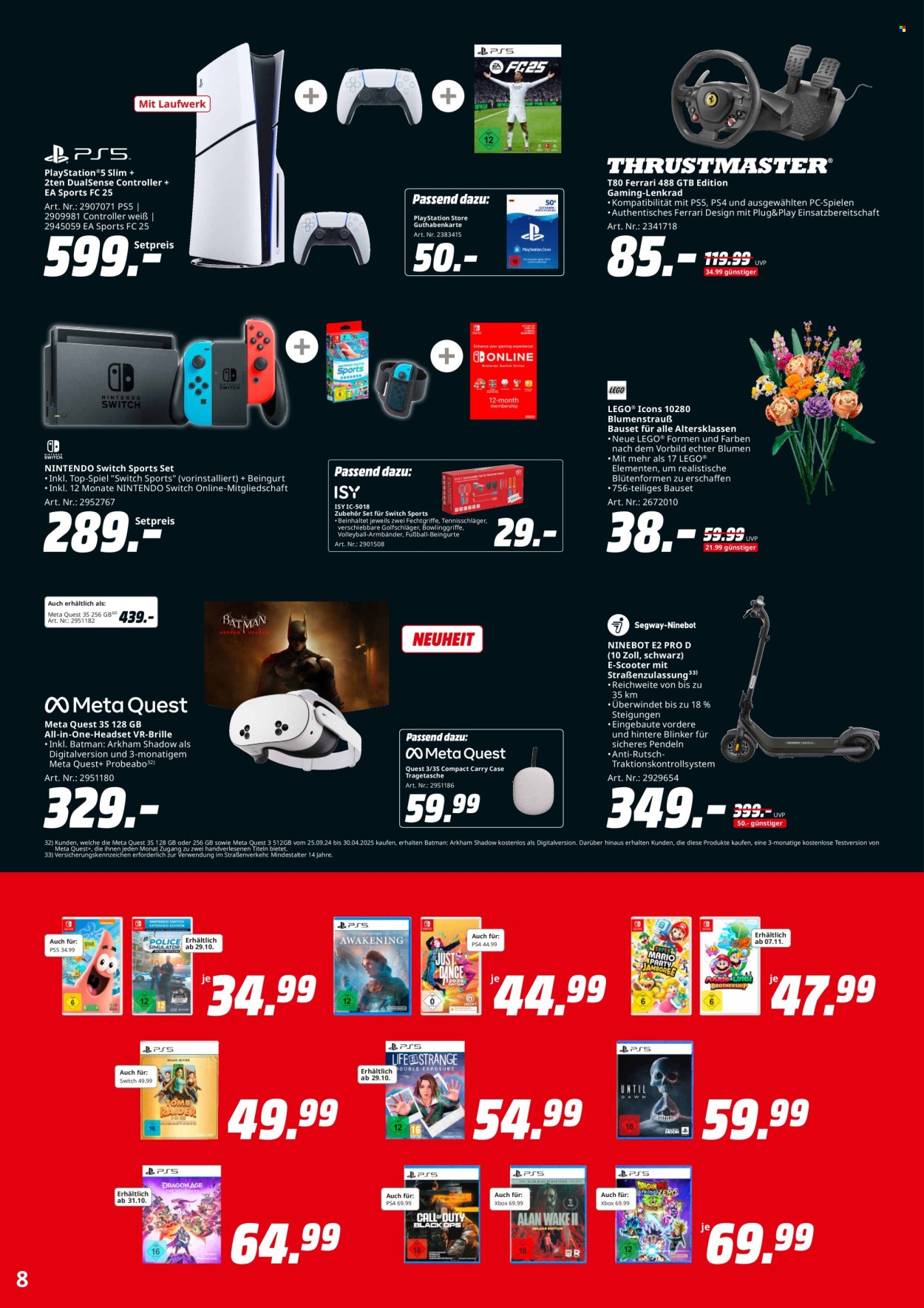 MediaMarkt Prospekte  - 28.10.2024 - 8.11.2024. Seite 8