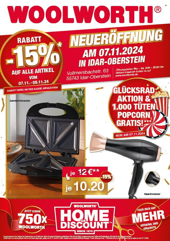 Woolworth Prospekte  - 7.11.2024 - 9.11.2024. Seite 1