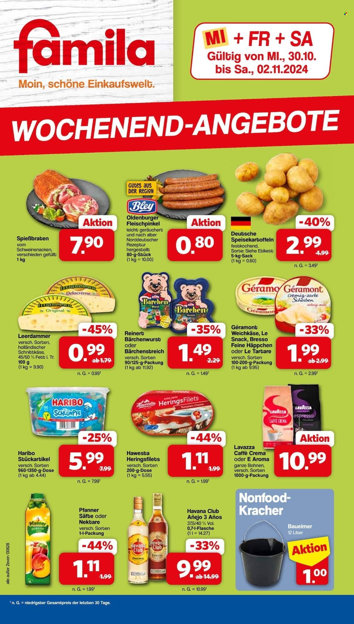 famila Prospekte  - 30.10.2024 - 2.11.2024. Seite 1