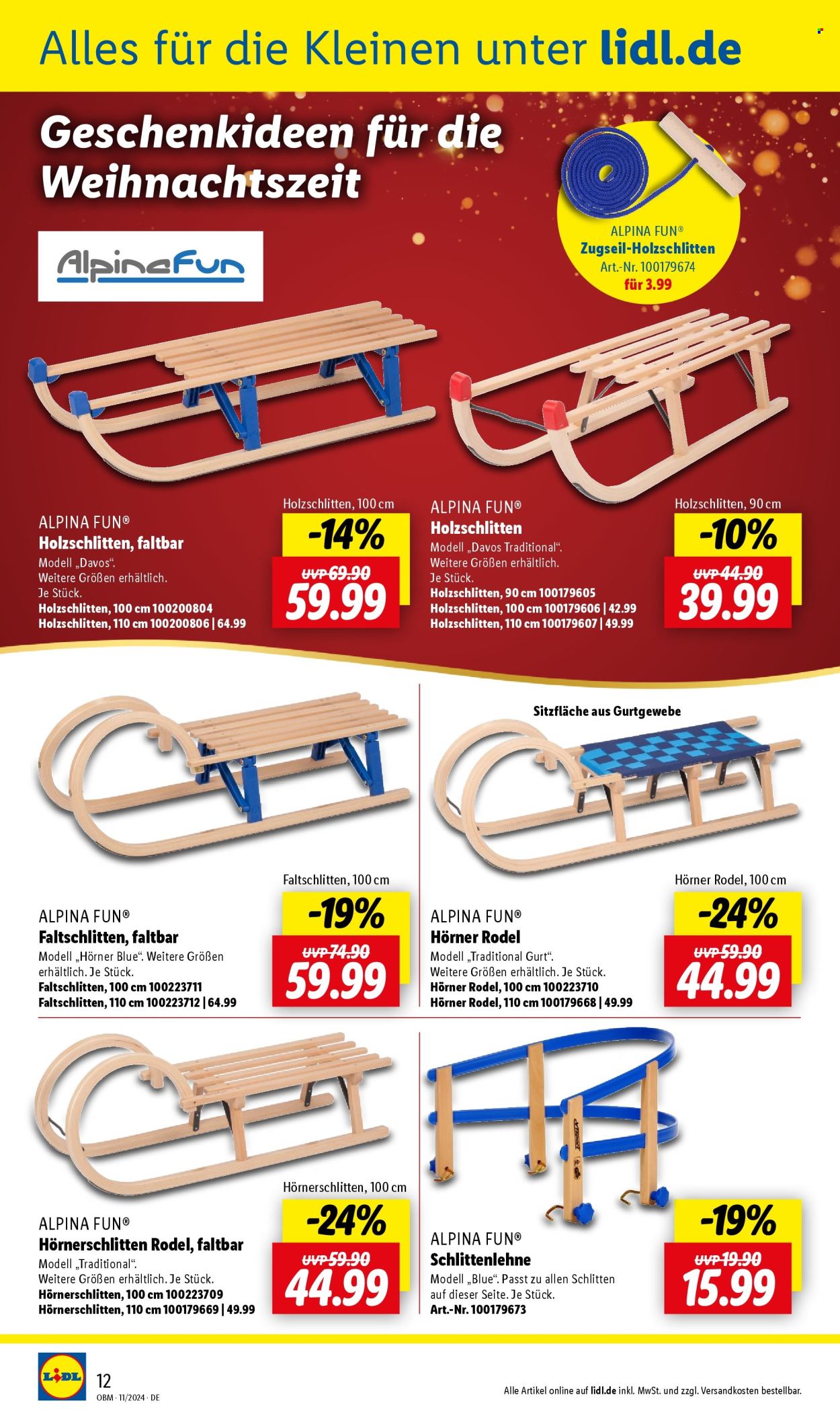 Lidl Prospekte  - 1.11.2024 - 30.11.2024. Seite 12