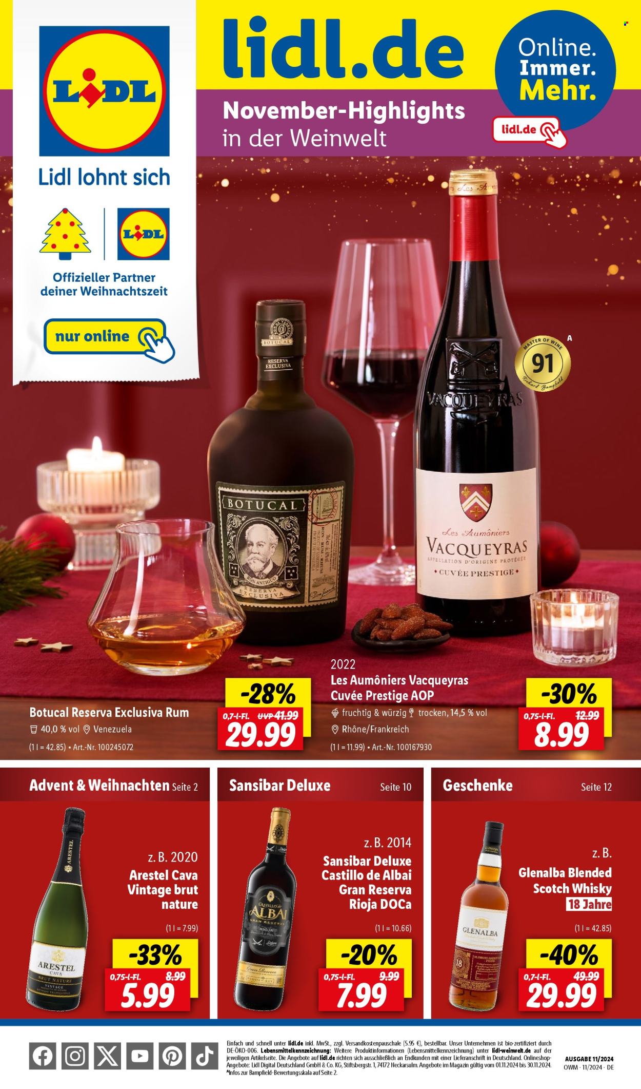 Lidl Prospekte  - 1.11.2024 - 30.11.2024. Seite 1
