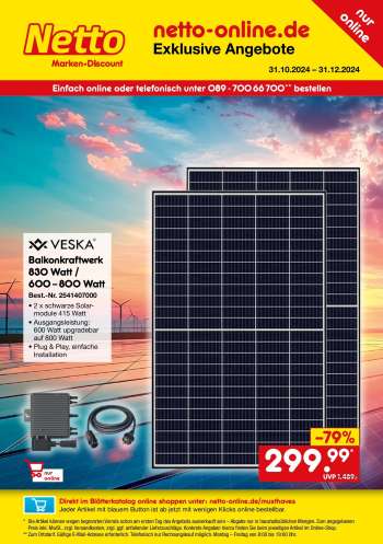 Prospekte Netto Marken-Discount - 31.10.2024 - 31.12.2024.