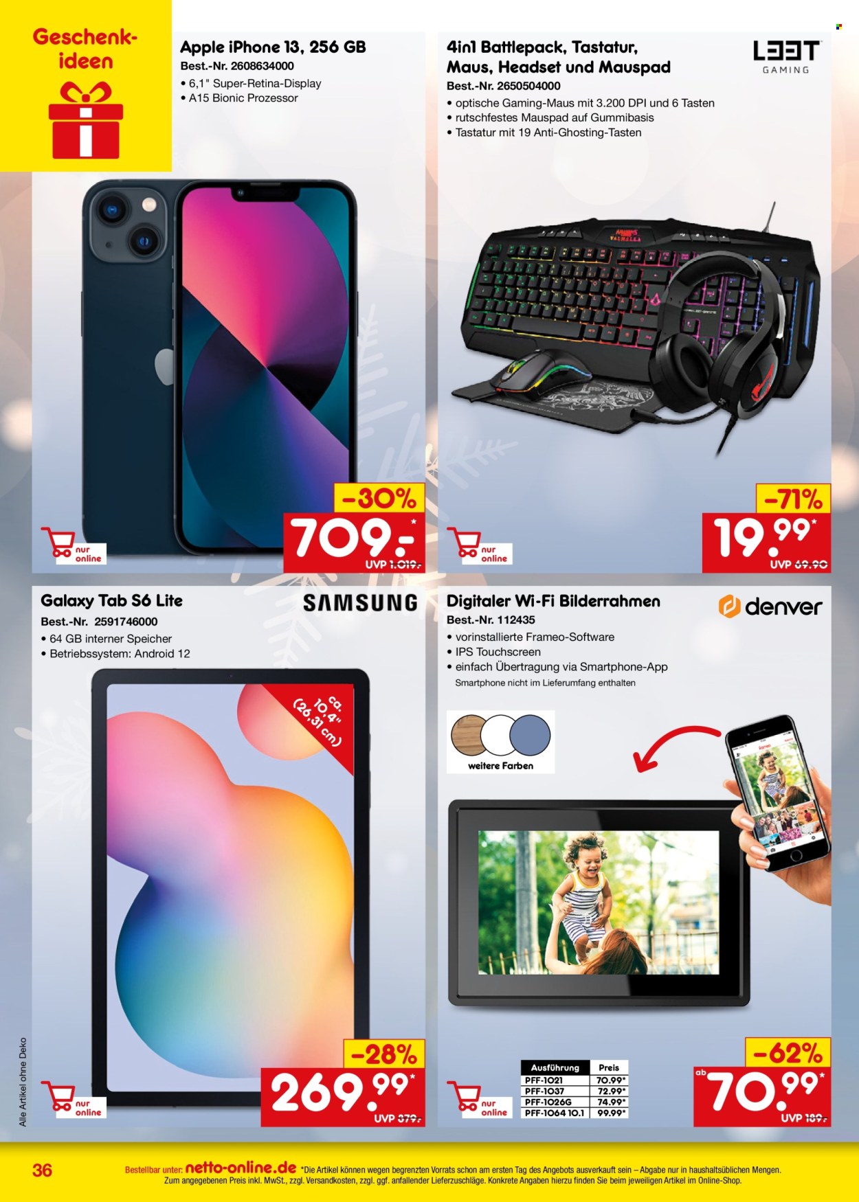 Netto Marken-Discount Prospekte  - 1.11.2024 - 30.11.2024. Seite 36