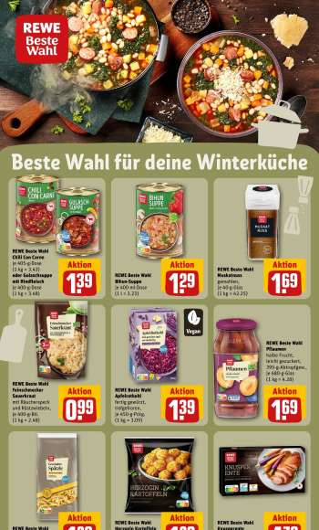 thumbnail - REWE Beste Wahl Chili Con Carne oder Gulaschsuppe mit Rindfleisch