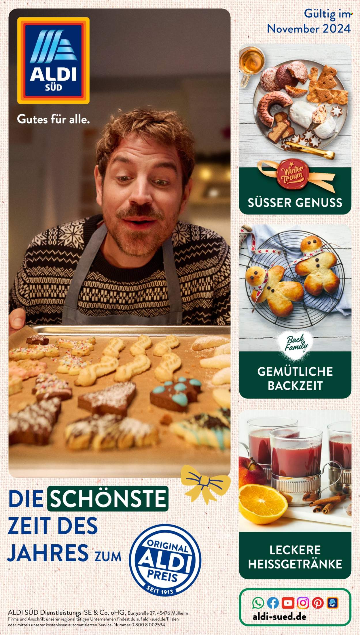ALDI SÜD Prospekte  - 1.11.2024 - 30.11.2024. Seite 1