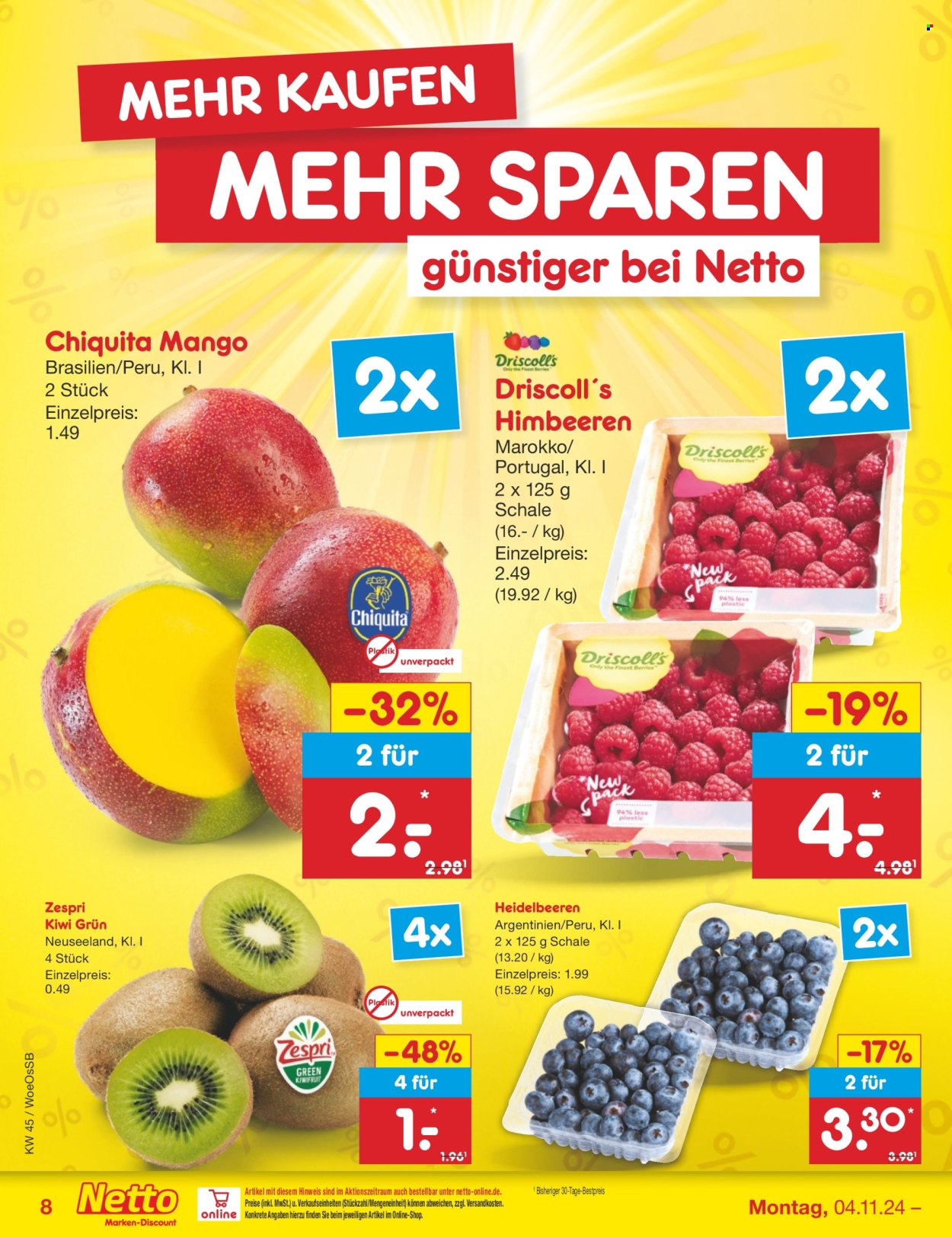 Netto Marken-Discount Prospekte  - 4.11.2024 - 9.11.2024. Seite 8