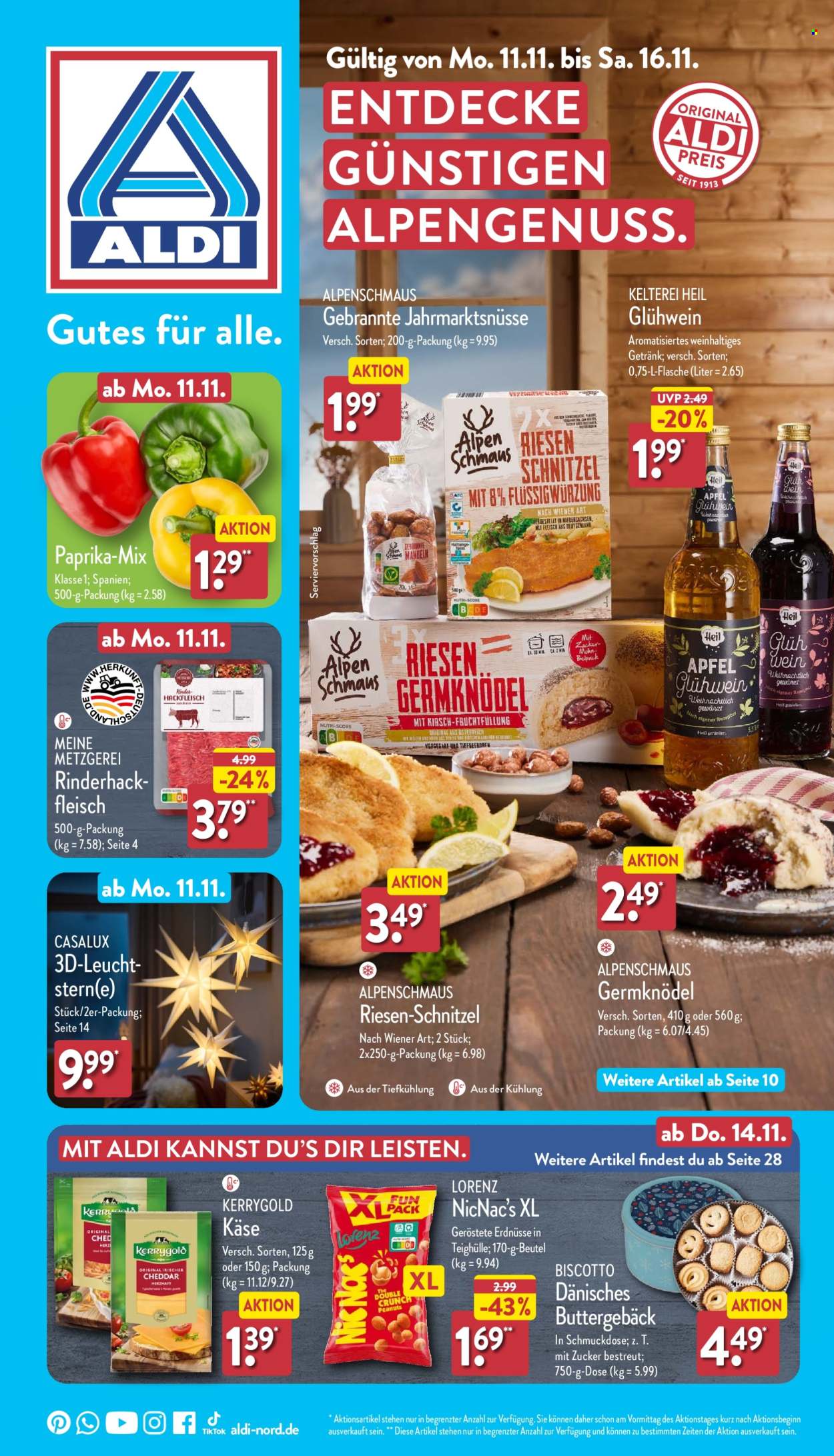 ALDI Nord Prospekte  - 11.11.2024 - 16.11.2024. Seite 1