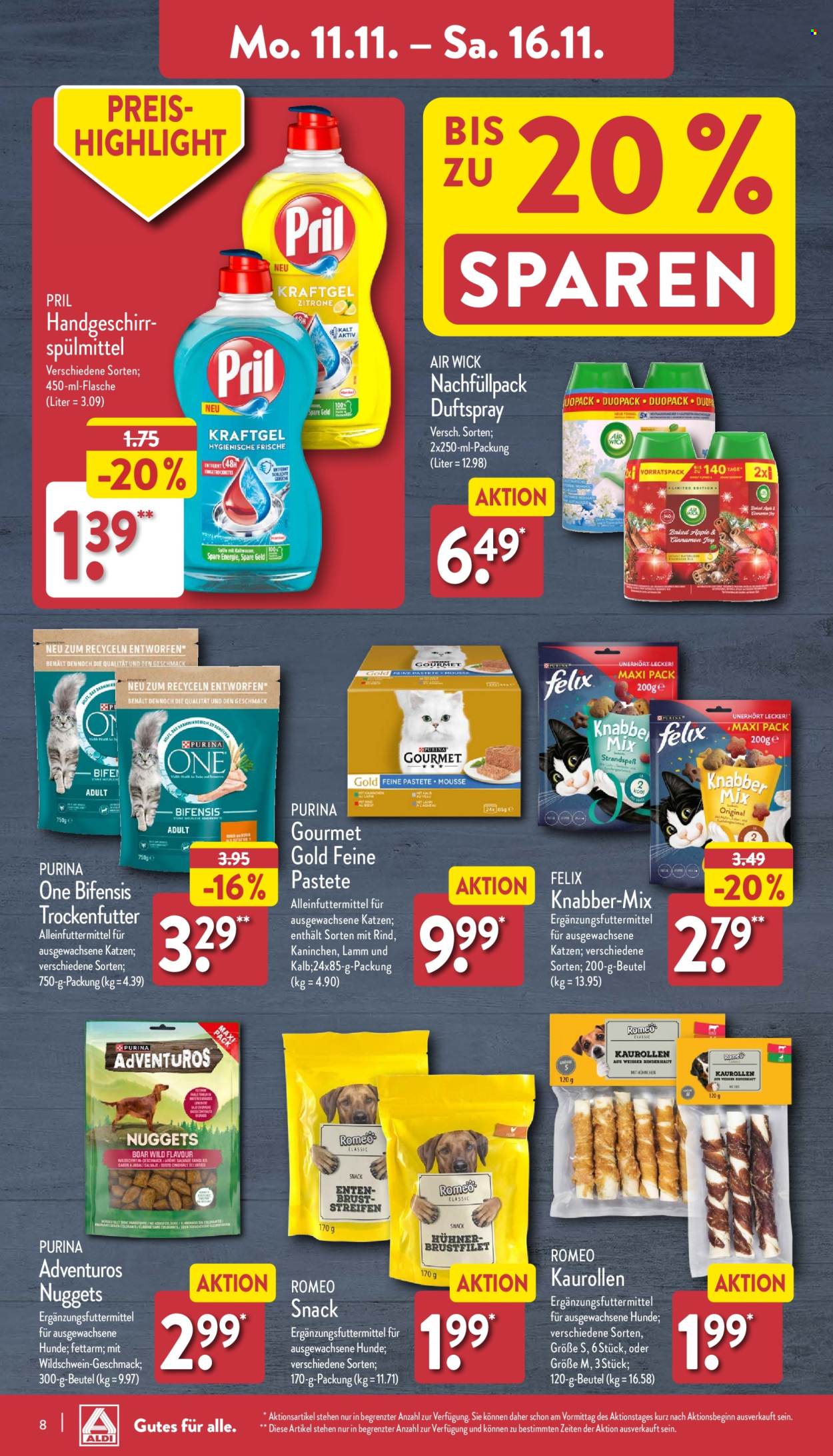 ALDI Nord Prospekte  - 11.11.2024 - 16.11.2024. Seite 8