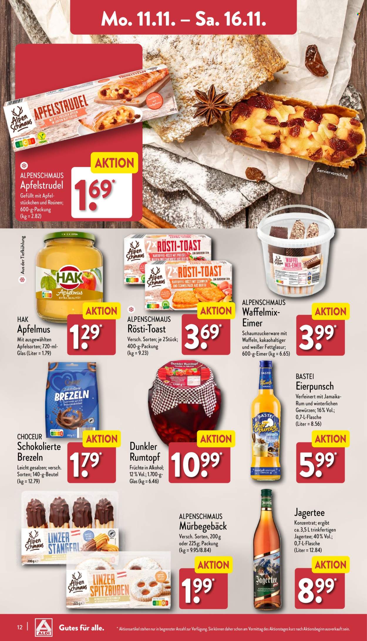 ALDI Nord Prospekte  - 11.11.2024 - 16.11.2024. Seite 12