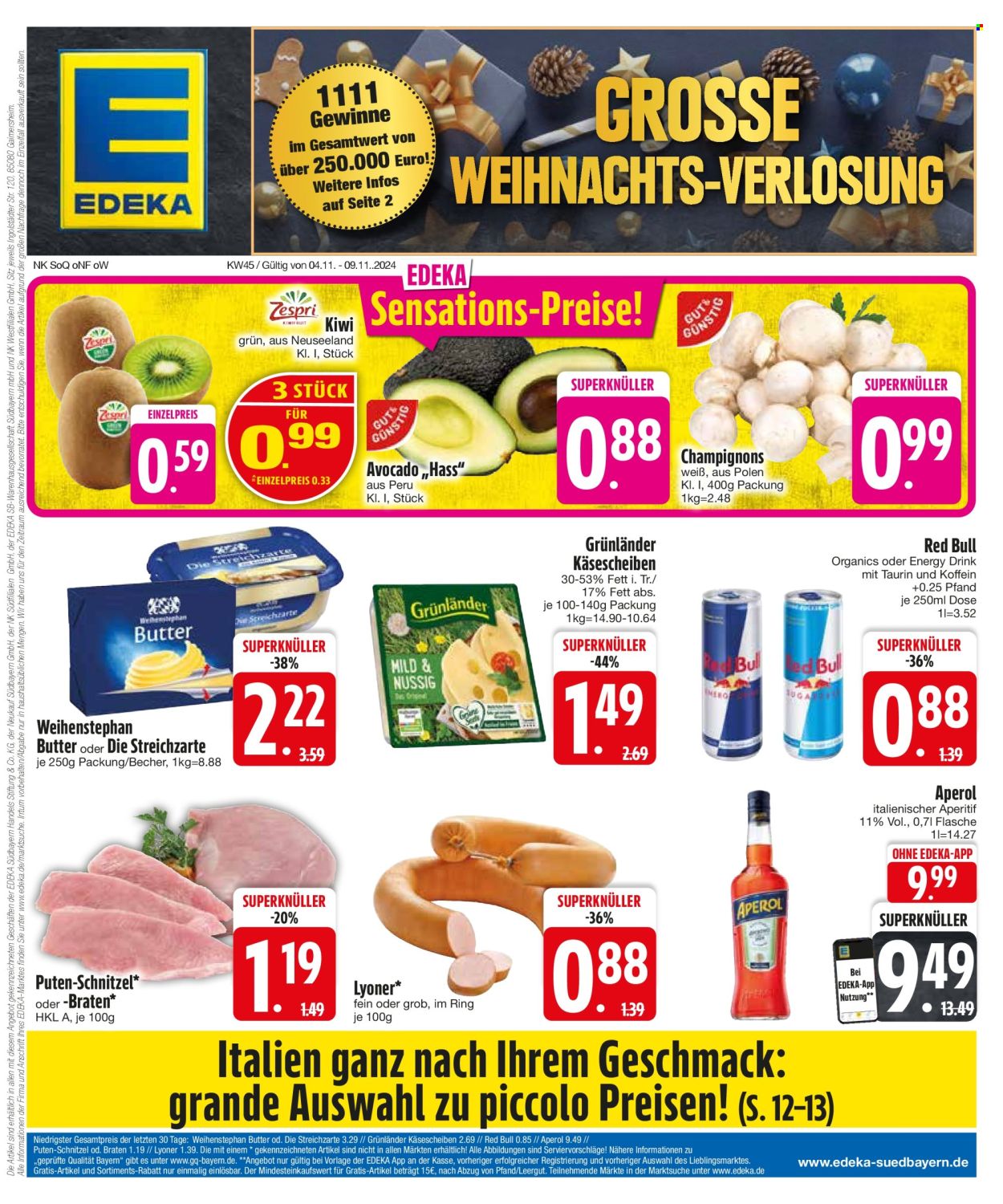 Edeka Prospekte  - 4.11.2024 - 9.11.2024. Seite 1