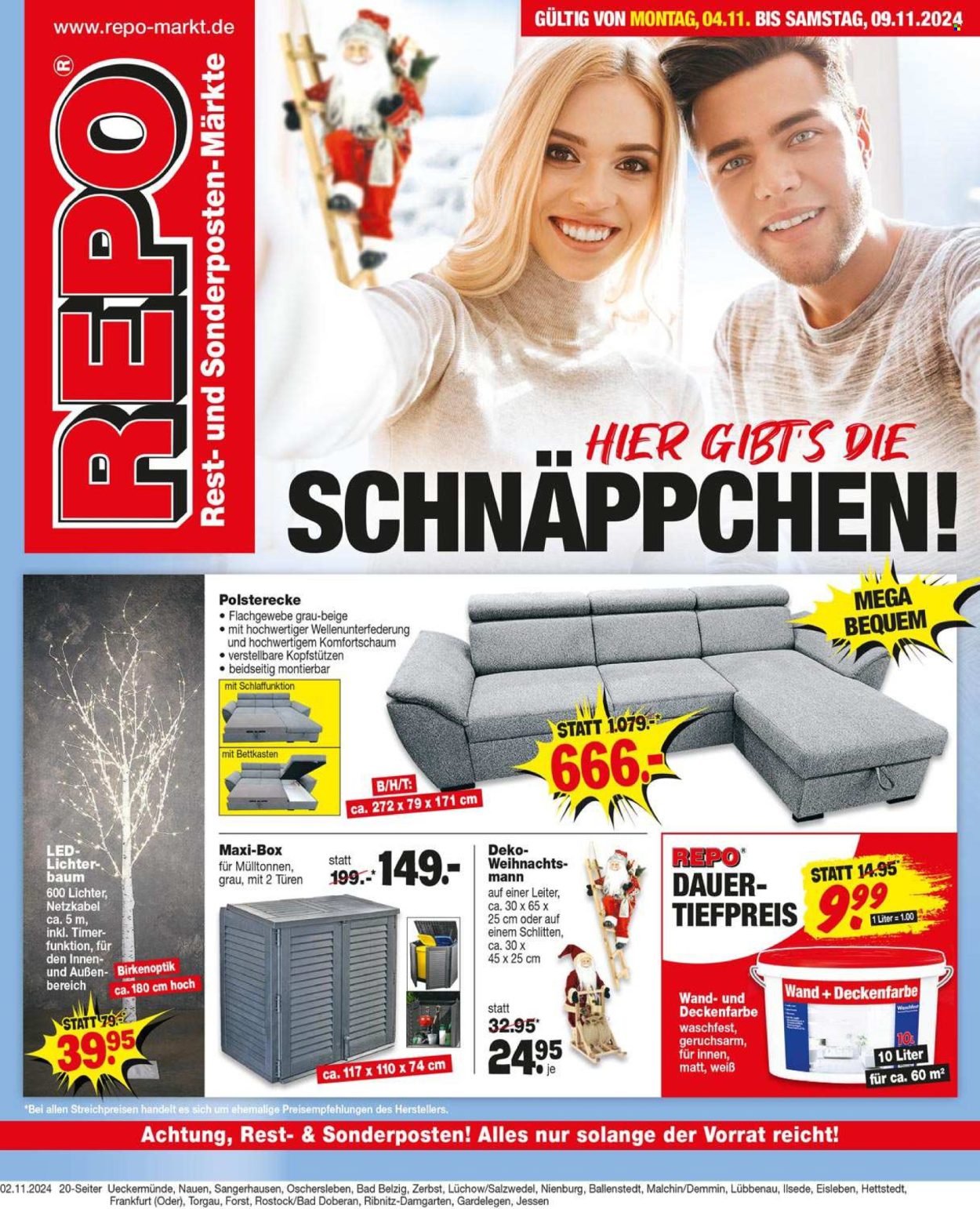 Repo Prospekte  - 4.11.2024 - 9.11.2024. Seite 1