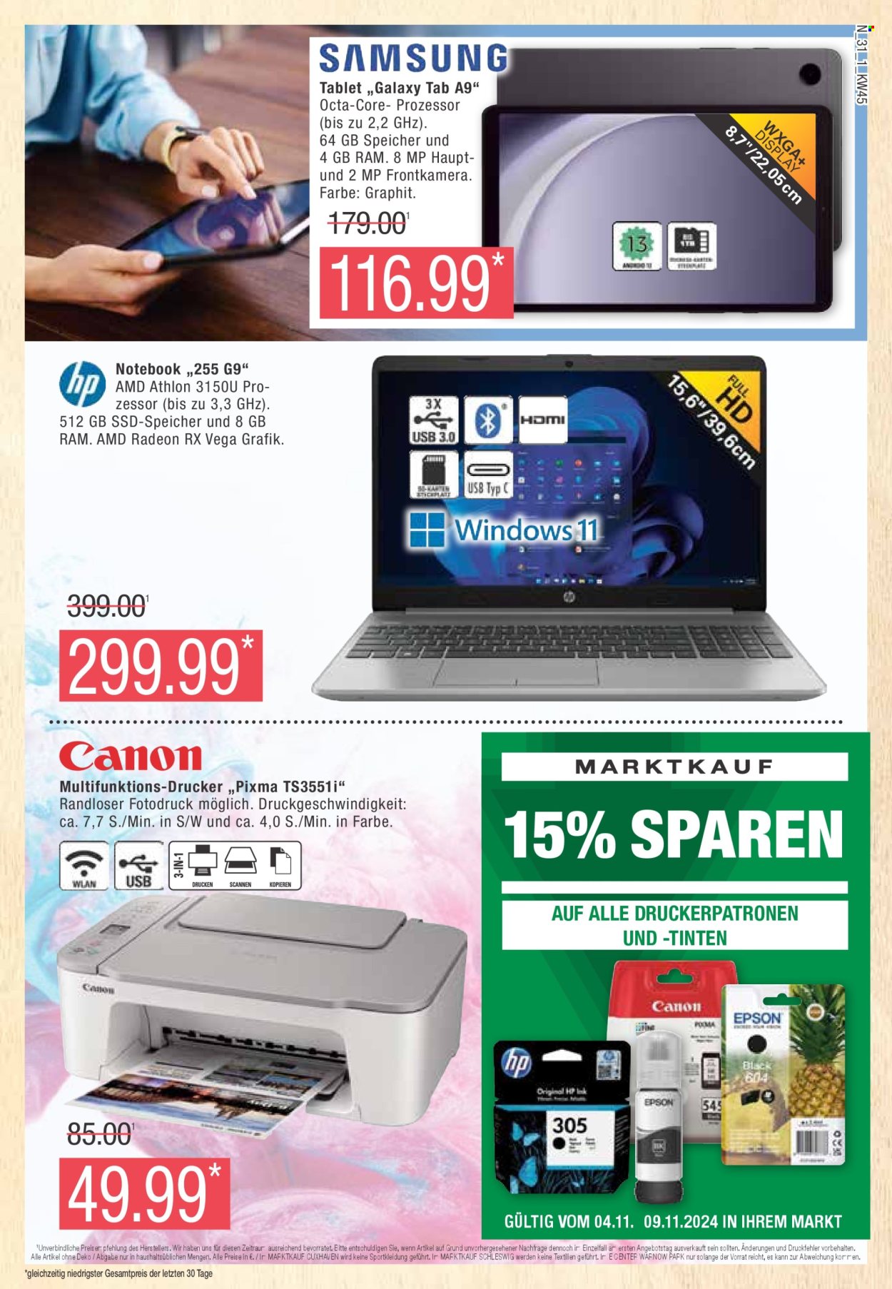 Marktkauf Prospekte  - 4.11.2024 - 9.11.2024. Seite 31